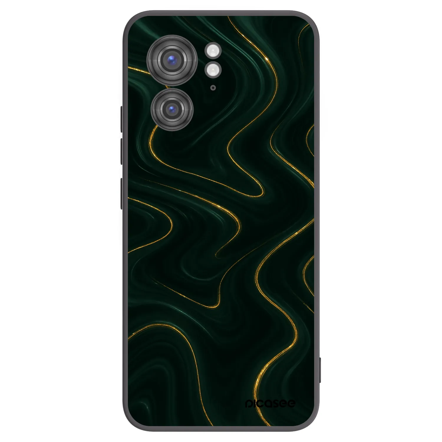 Picasee silikonski črni ovitek za Motorola Edge 40 - Vawes