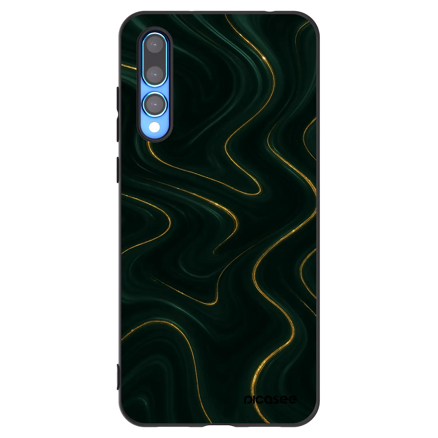 Picasee silikonski črni ovitek za Huawei P20 Pro - Vawes