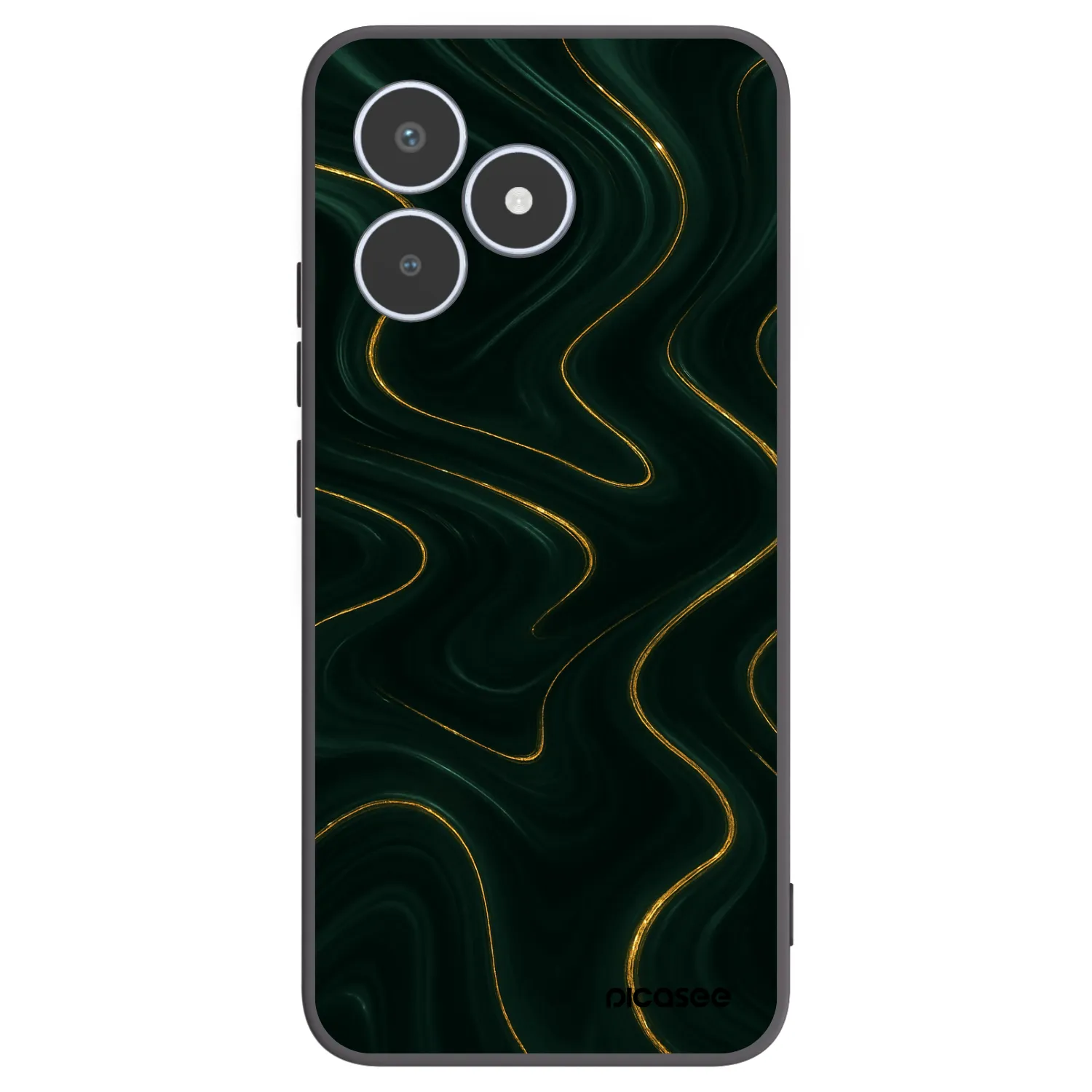 Picasee silikonski črni ovitek za Realme C53 - Vawes