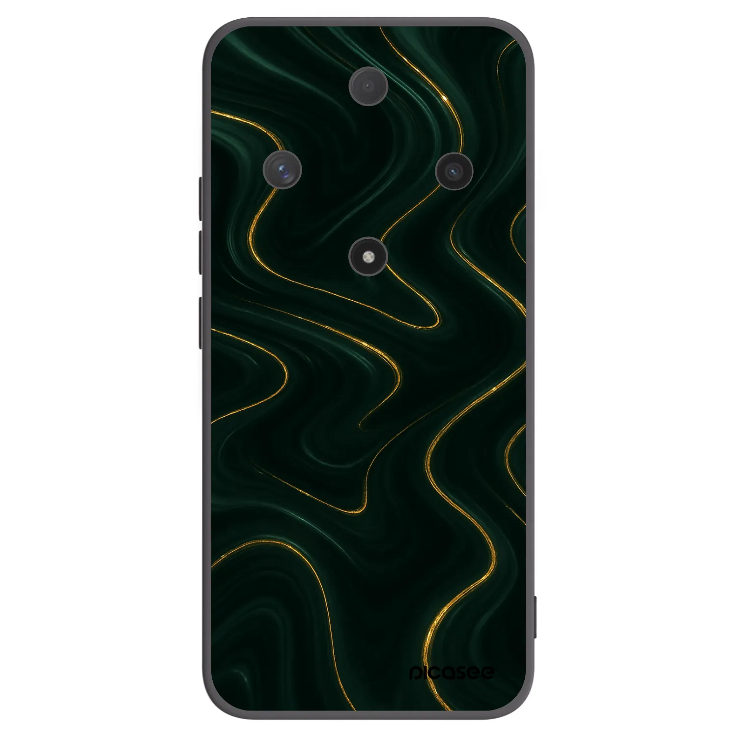 Picasee silikonski črni ovitek za Honor Magic6 Lite 5G - Vawes