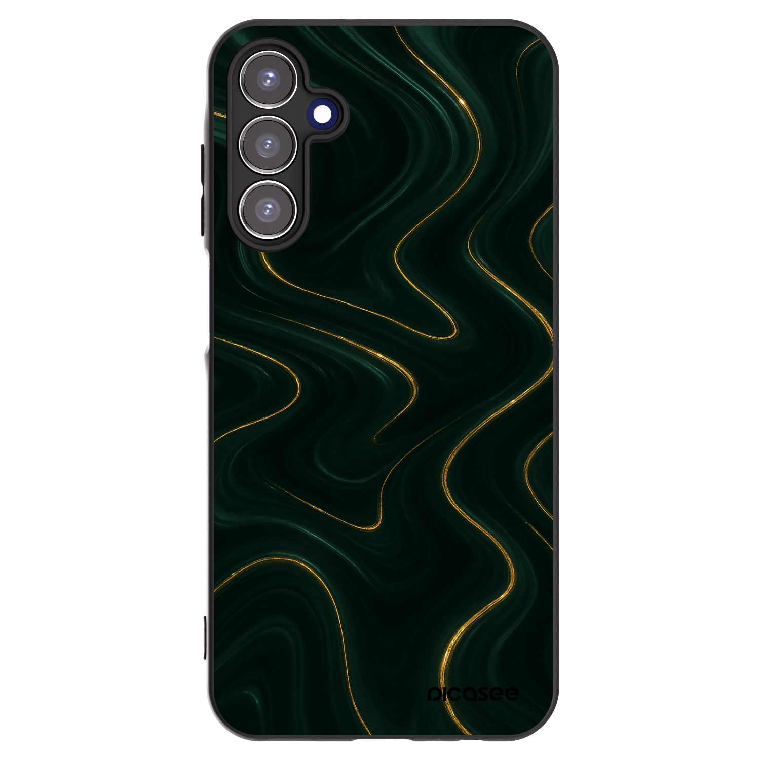 Picasee silikonski črni ovitek za Samsung Galaxy A15 A155F 4G - Vawes