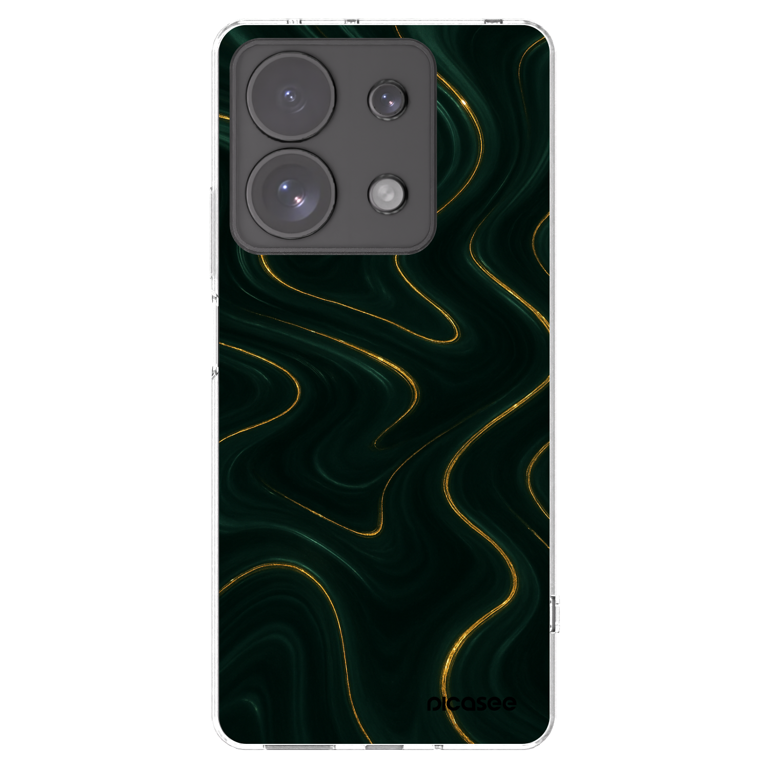 Picasee silikonski prozorni ovitek za Xiaomi Redmi Note 13 Pro 4G - Vawes