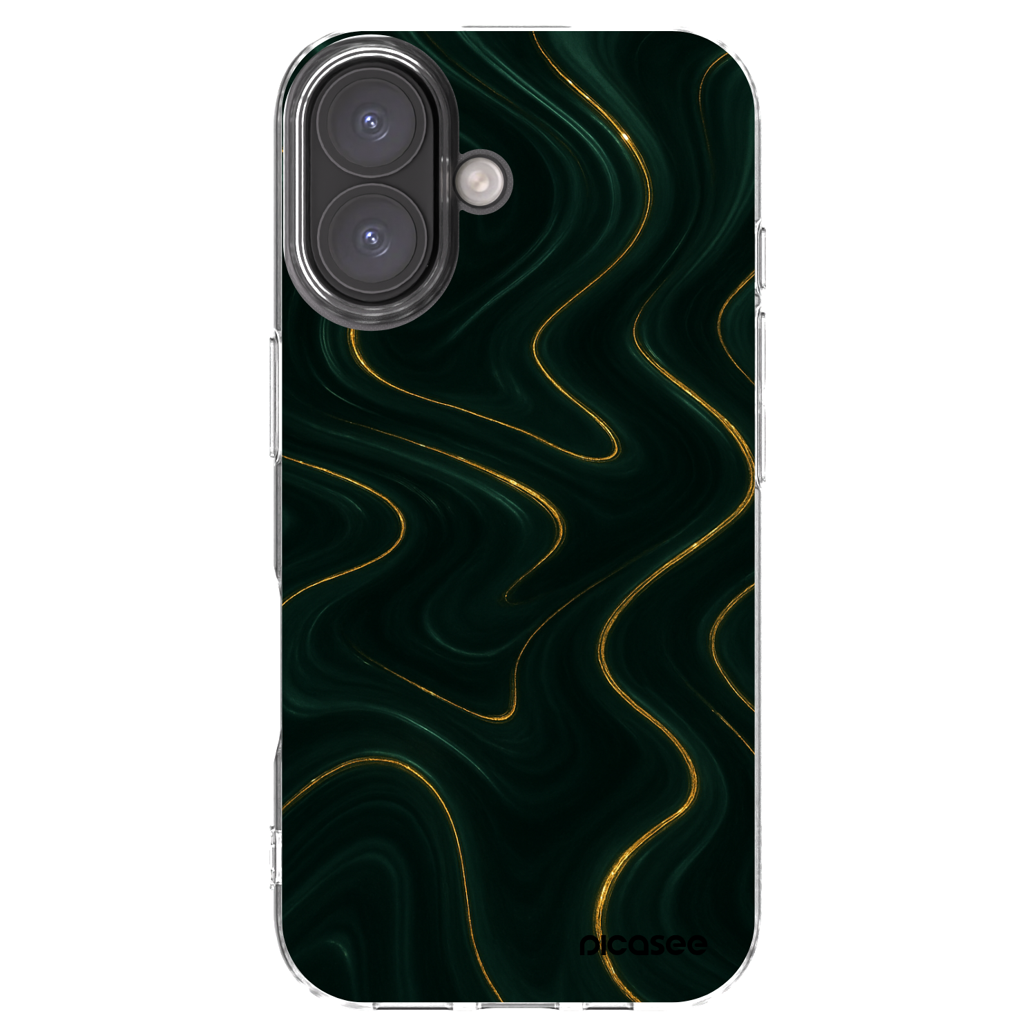 Picasee silikonski prozorni ovitek za Apple iPhone 16 - Vawes