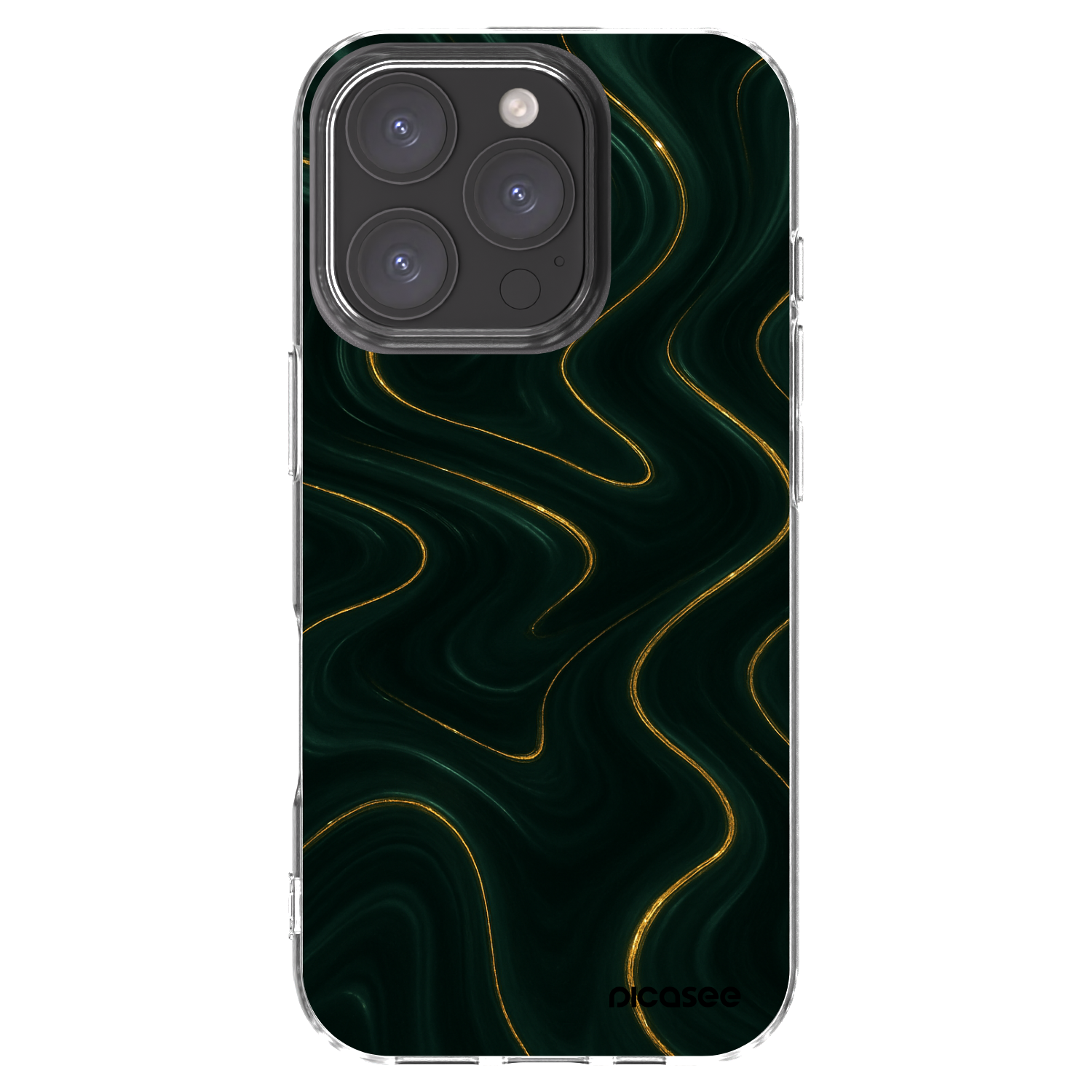 Picasee silikonski prozorni ovitek za Apple iPhone 16 Pro - Vawes