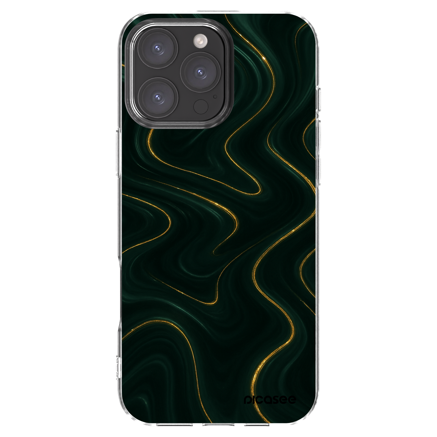 Picasee silikonski prozorni ovitek za Apple iPhone 16 Pro Max - Vawes
