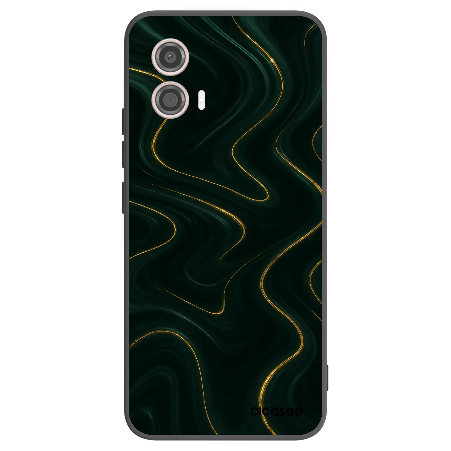 Picasee silikonski črni ovitek za Motorola Moto G53 5G - Vawes