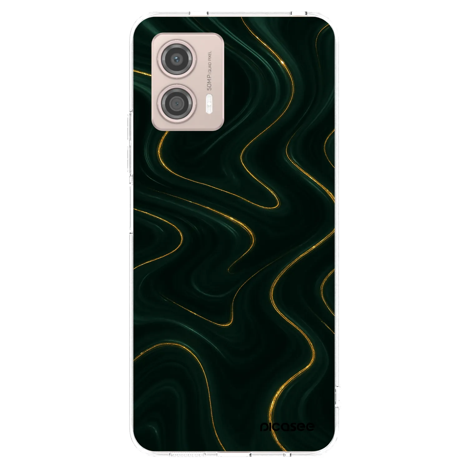 Picasee silikonski prozorni ovitek za Motorola Moto G53 5G - Vawes