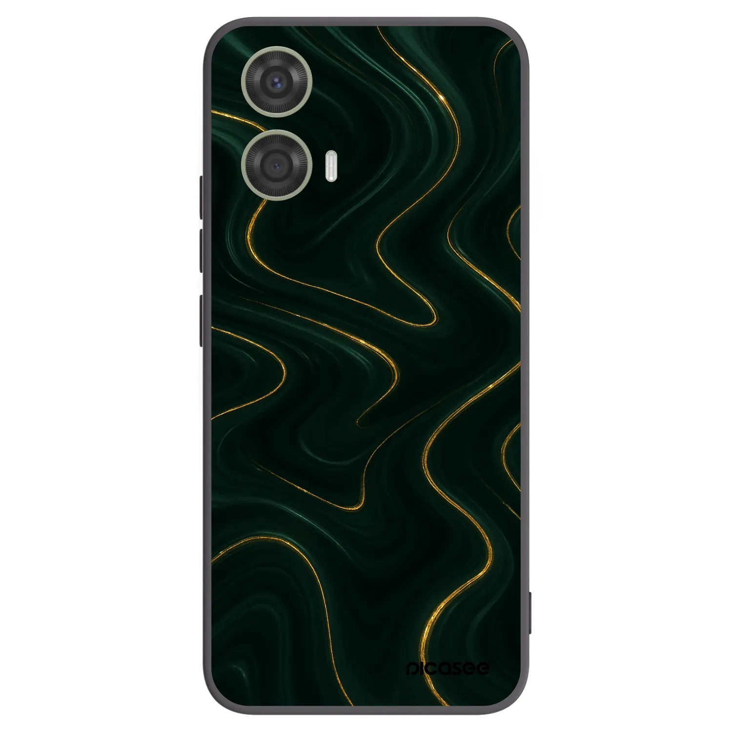 Picasee silikonski črni ovitek za Motorola Moto G24 - Vawes