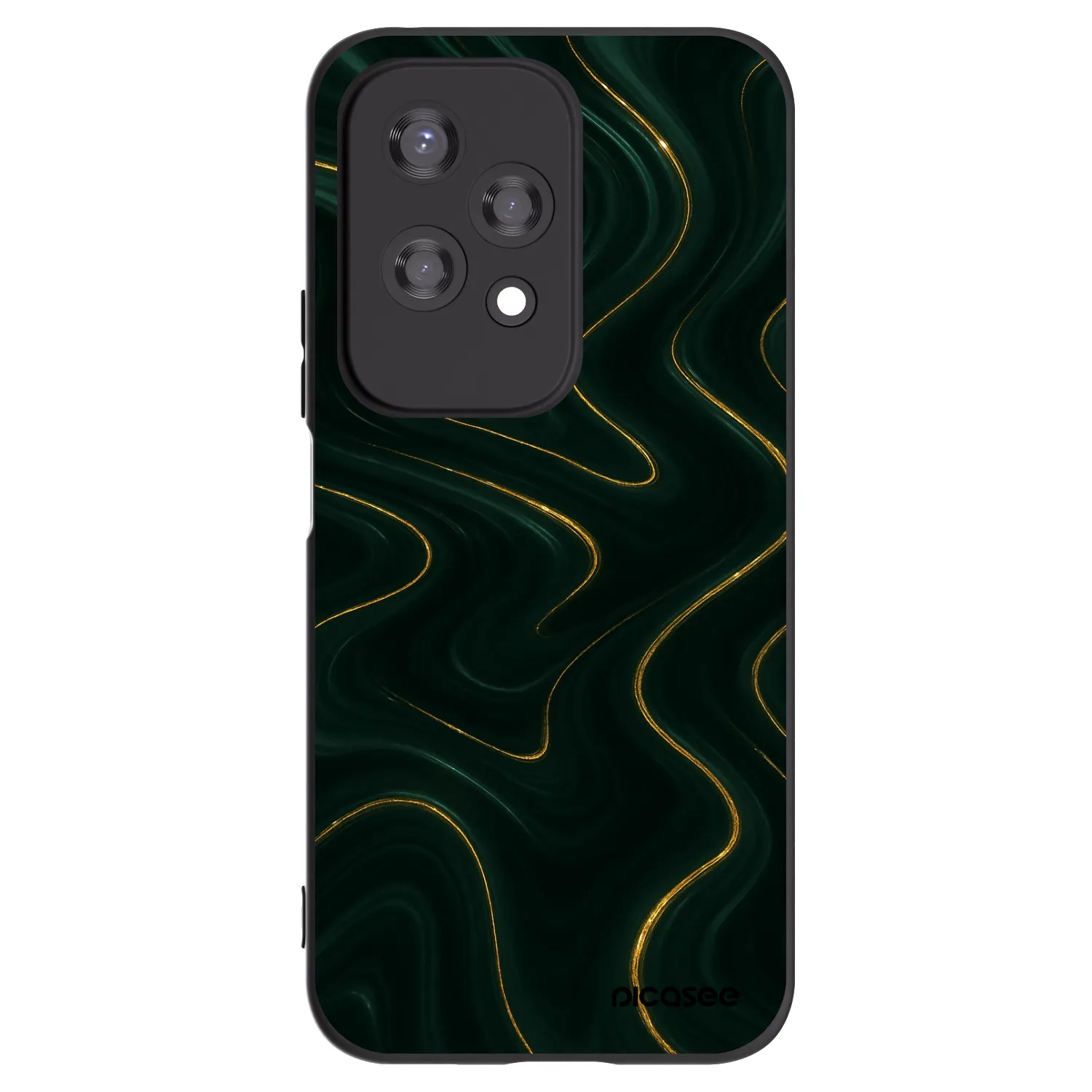 Picasee silikonski črni ovitek za Honor 200 Lite - Vawes