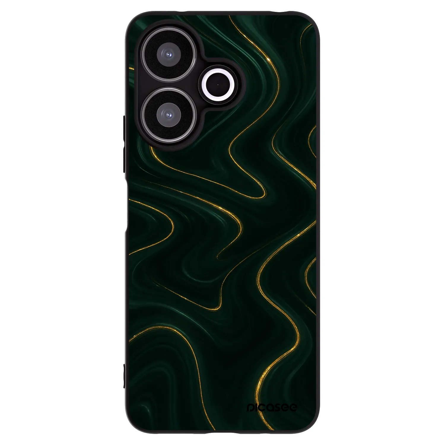 Picasee silikonski črni ovitek za Xiaomi Redmi 13 4G - Vawes