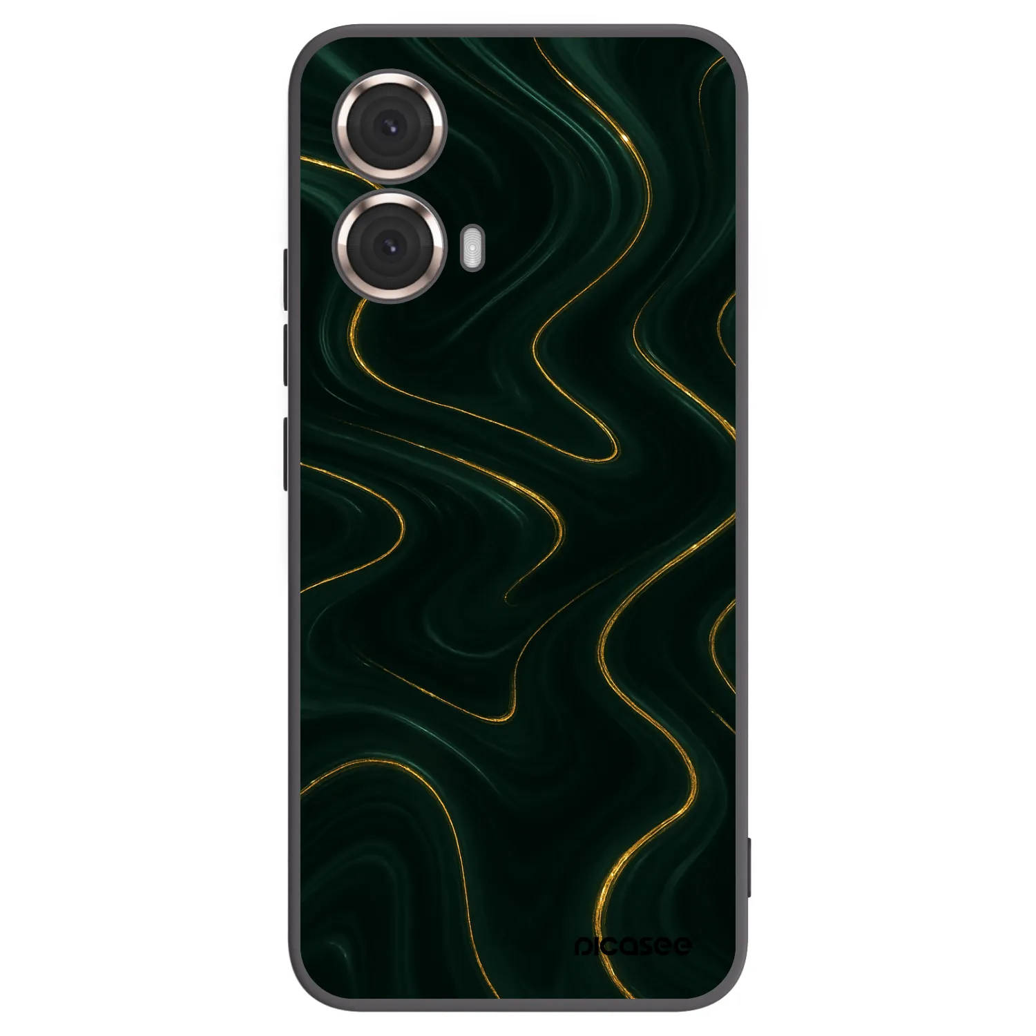 Picasee silikonski črni ovitek za Motorola Moto G85 - Vawes