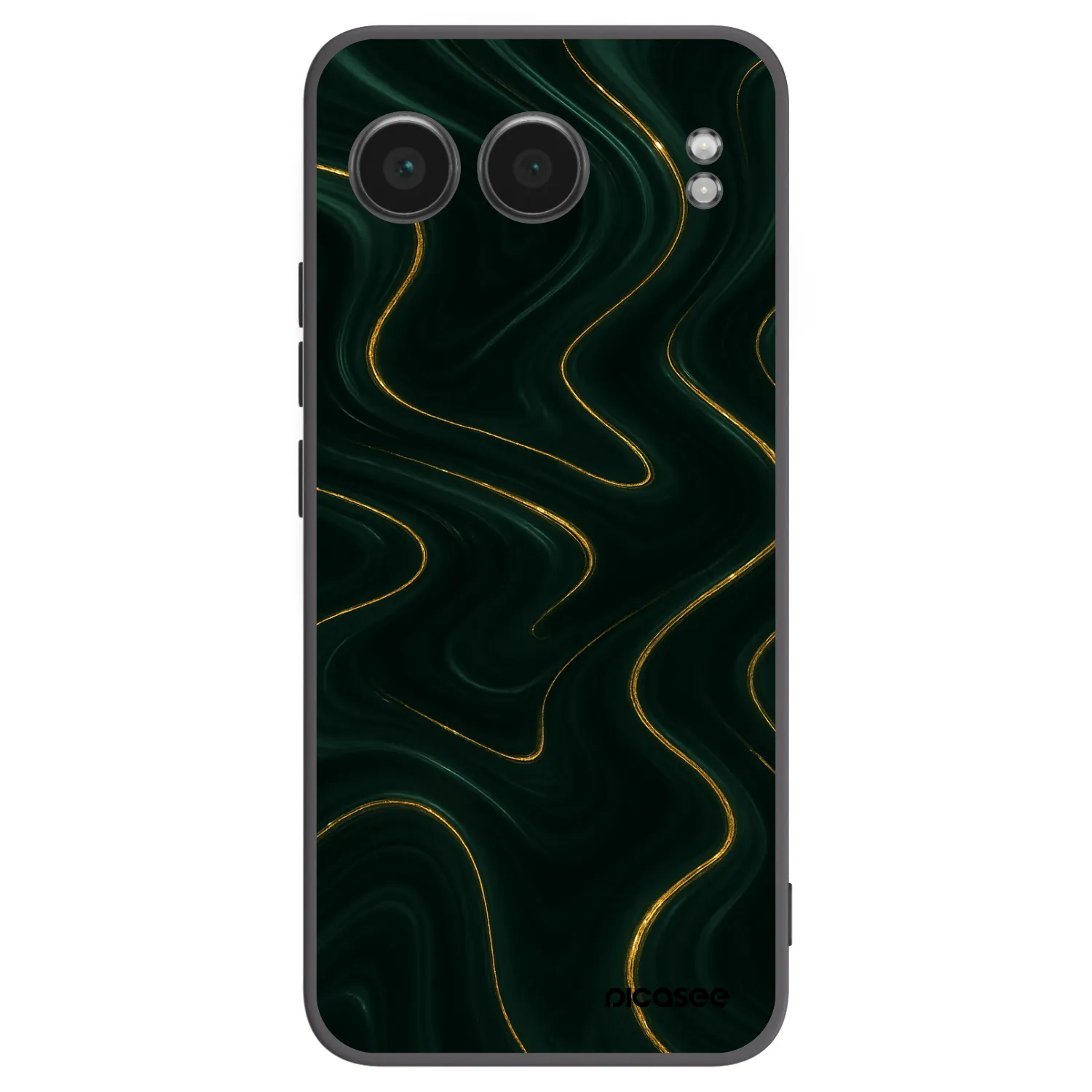 Picasee silikonski črni ovitek za OnePlus Nord 4 - Vawes