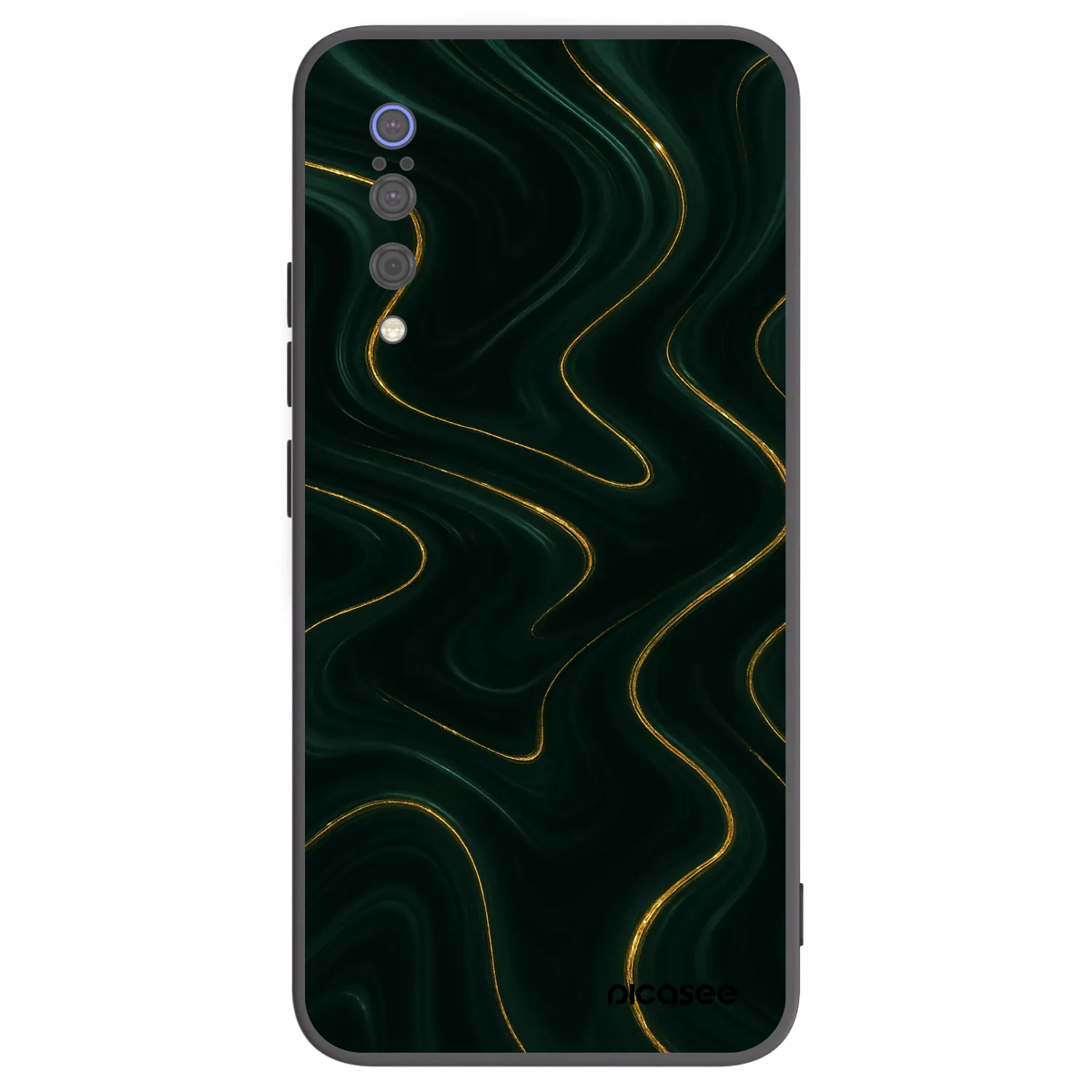 Picasee silikonski črni ovitek za Xiaomi Mi 9 - Vawes