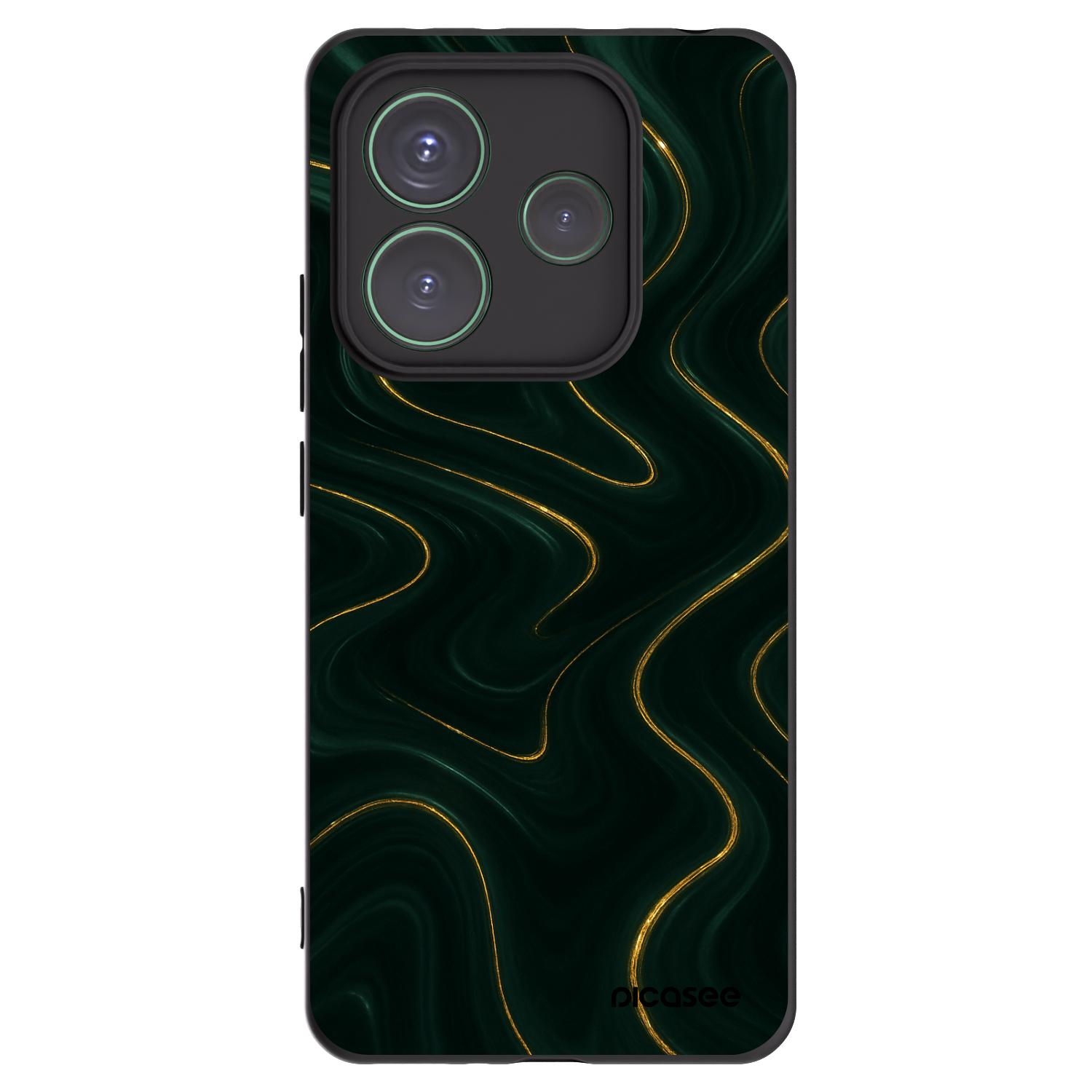 Picasee silikonski črni ovitek za Xiaomi Redmi Note 14 5G - Vawes