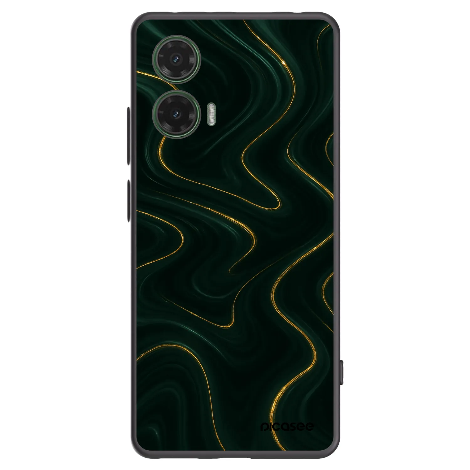 Picasee silikonski črni ovitek za Motorola Moto G35 5G - Vawes