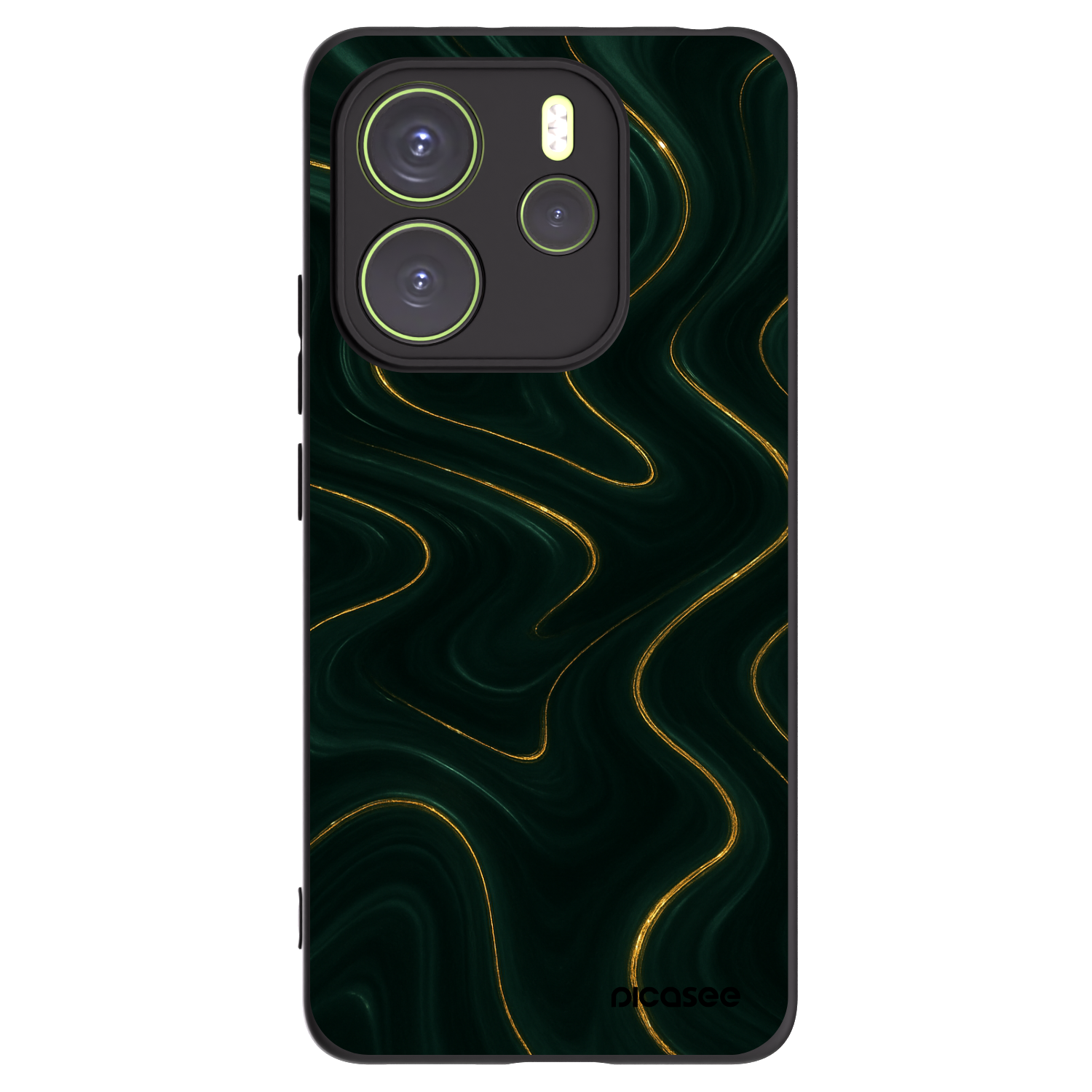 Picasee silikonski črni ovitek za Xiaomi Redmi Note 14 4G - Vawes