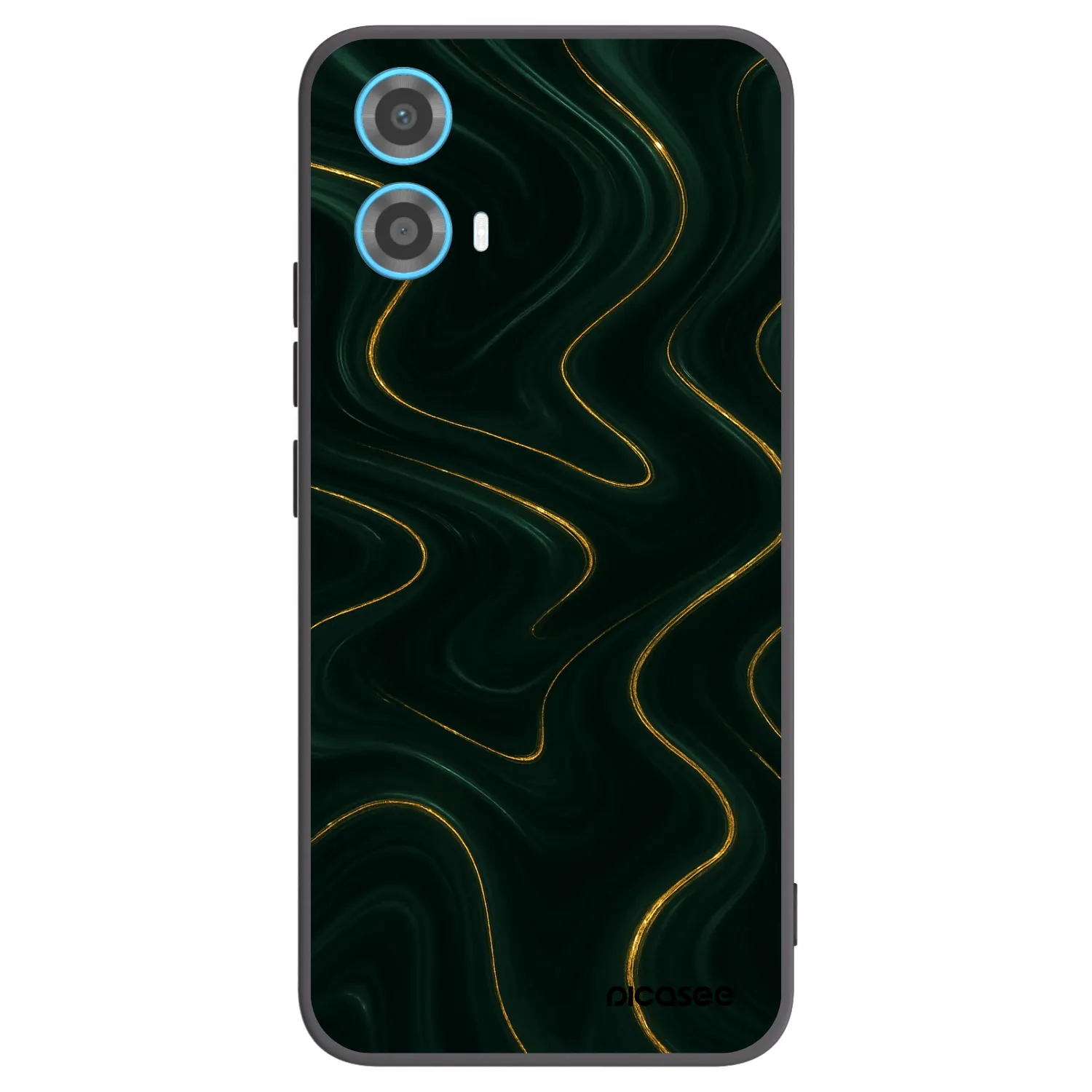 Picasee silikonski črni ovitek za Motorola Moto G34 5G - Vawes