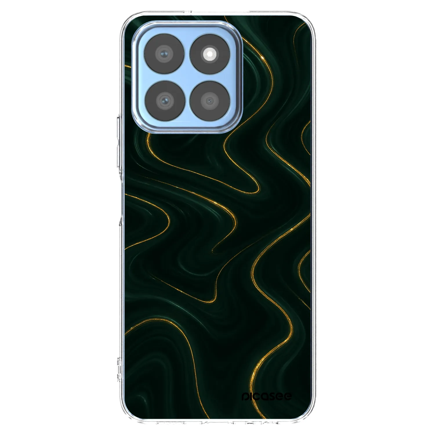 Picasee silikonski prozorni ovitek za Honor X8c - Vawes