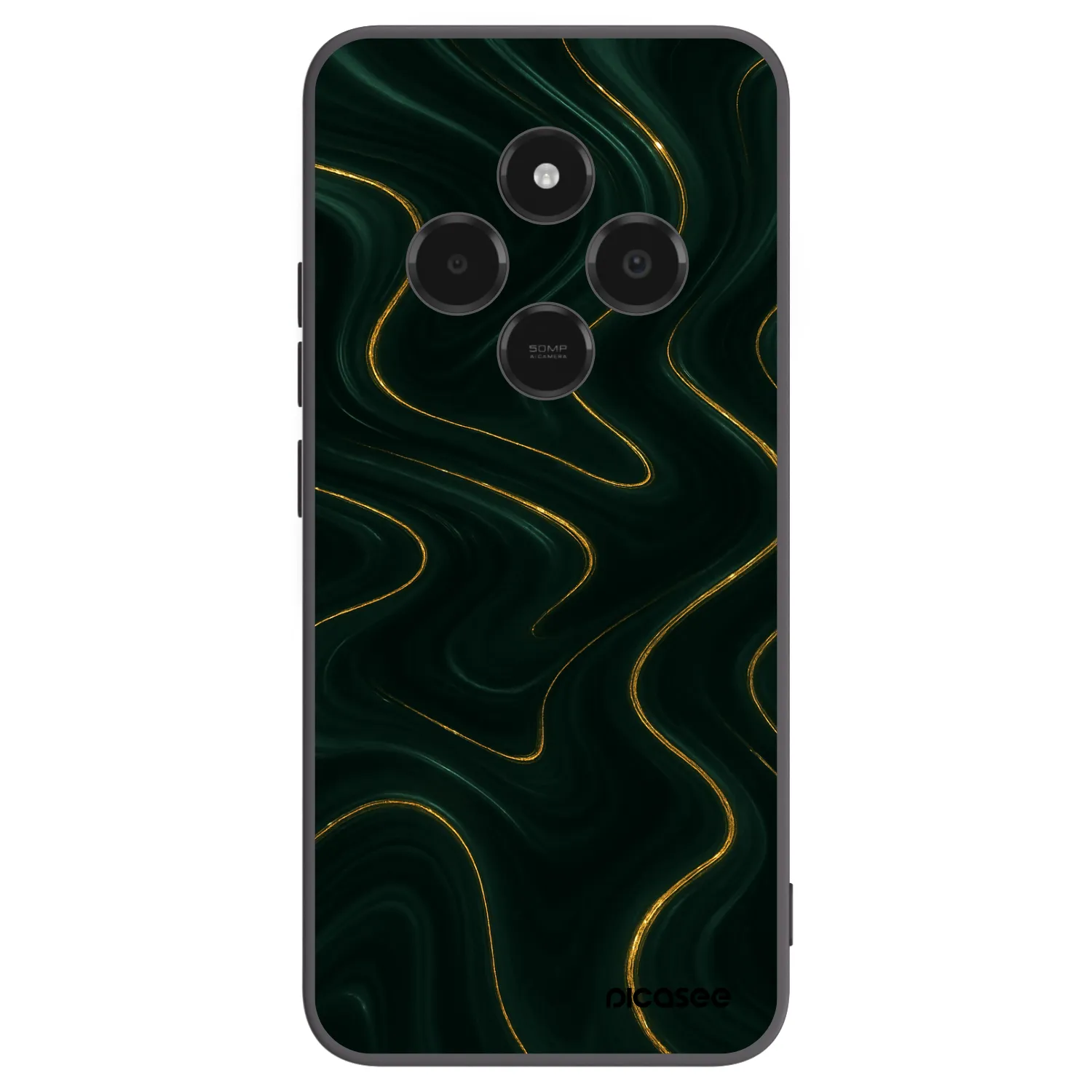 Picasee silikonski črni ovitek za Xiaomi Poco C75 - Vawes