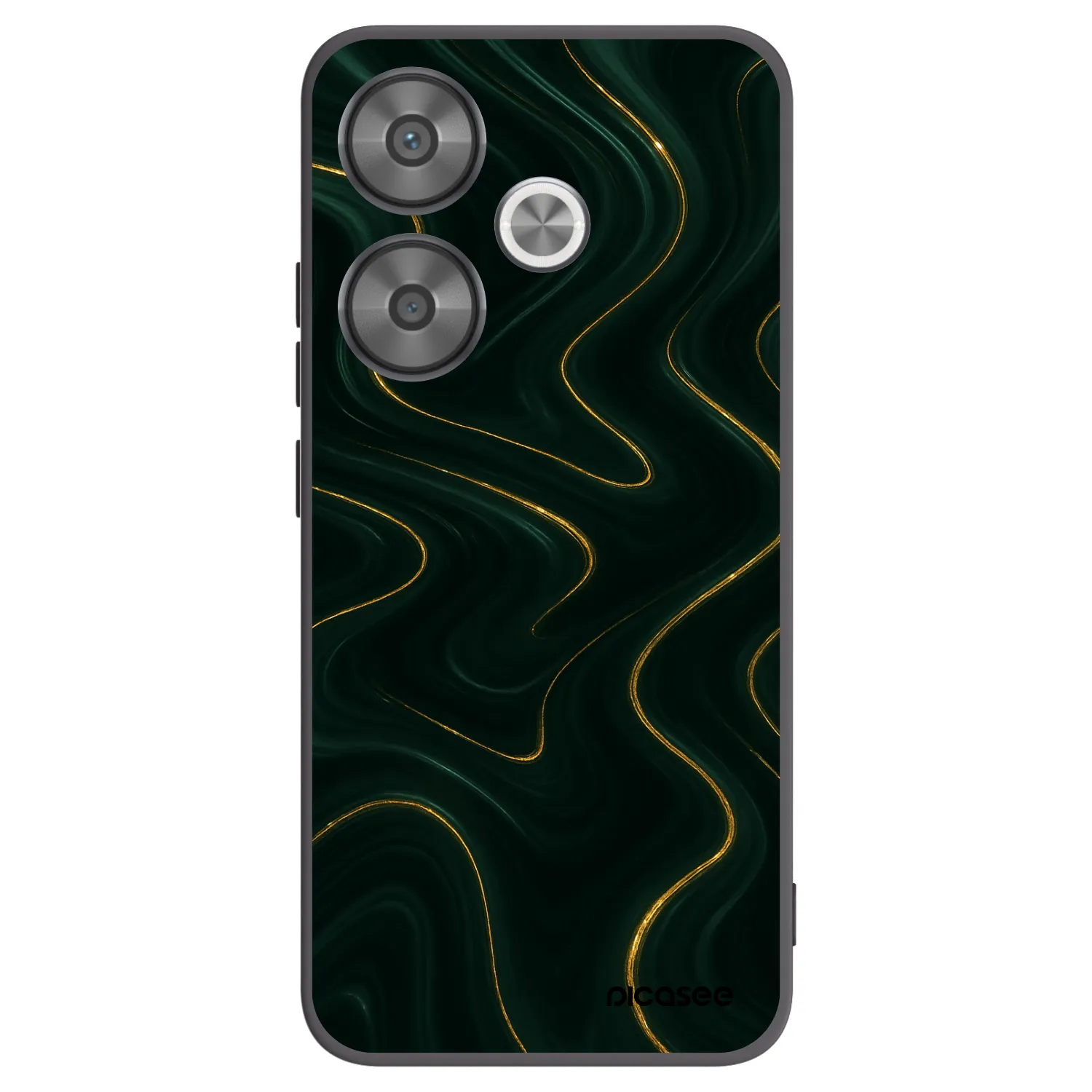 Picasee silikonski črni ovitek za Xiaomi Poco F6 - Vawes