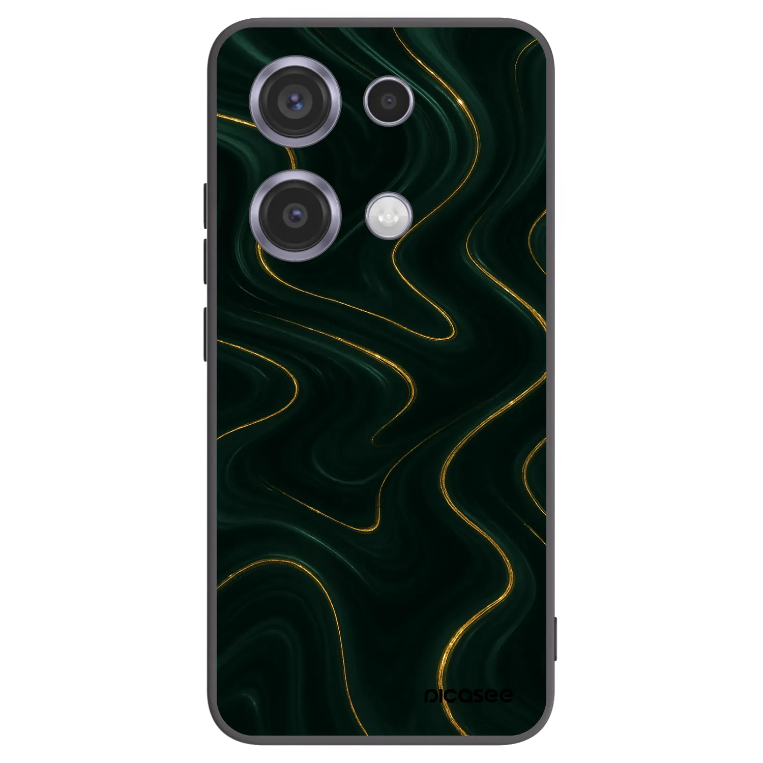 Picasee silikonski črni ovitek za Xiaomi Redmi Note 14S - Vawes