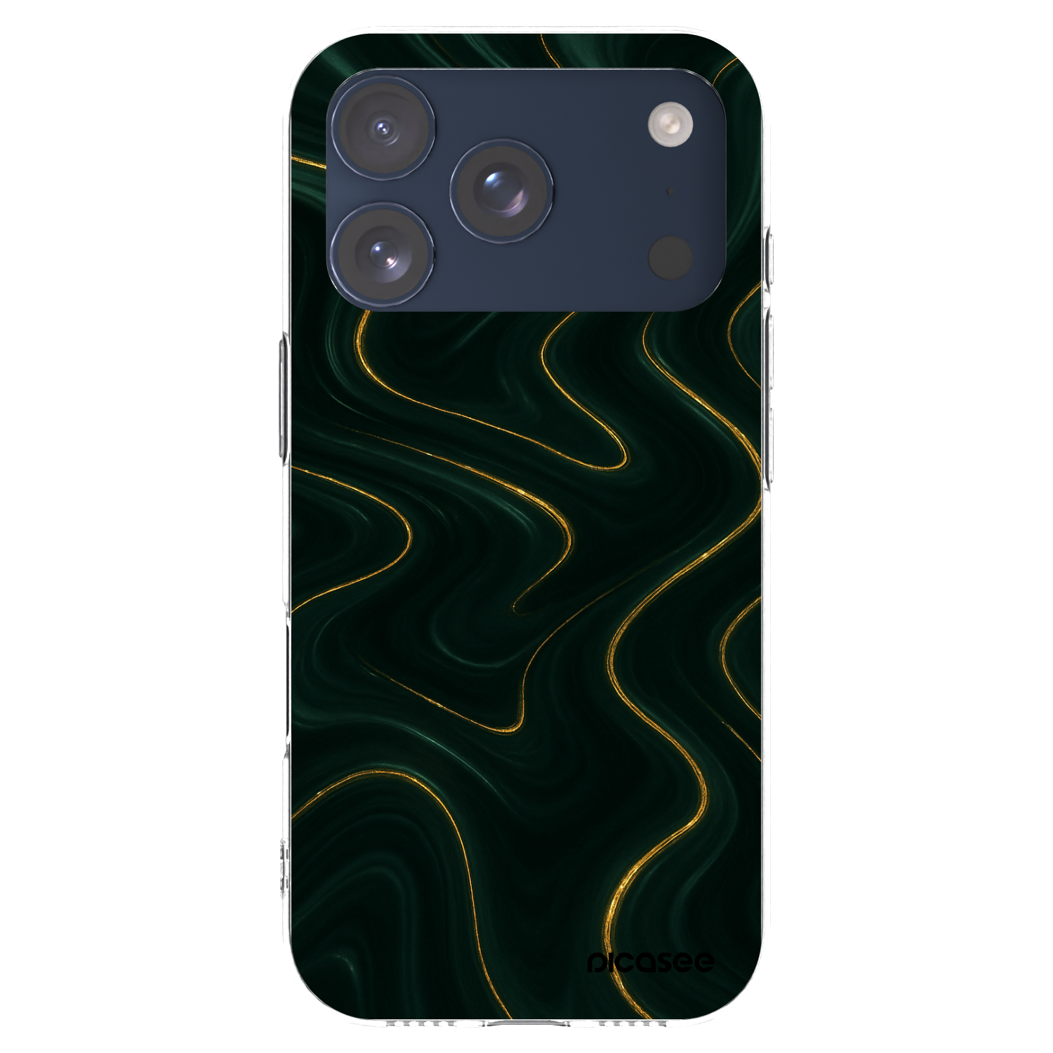 Picasee silikonski prozorni ovitek za Apple iPhone 17 Pro - Vawes