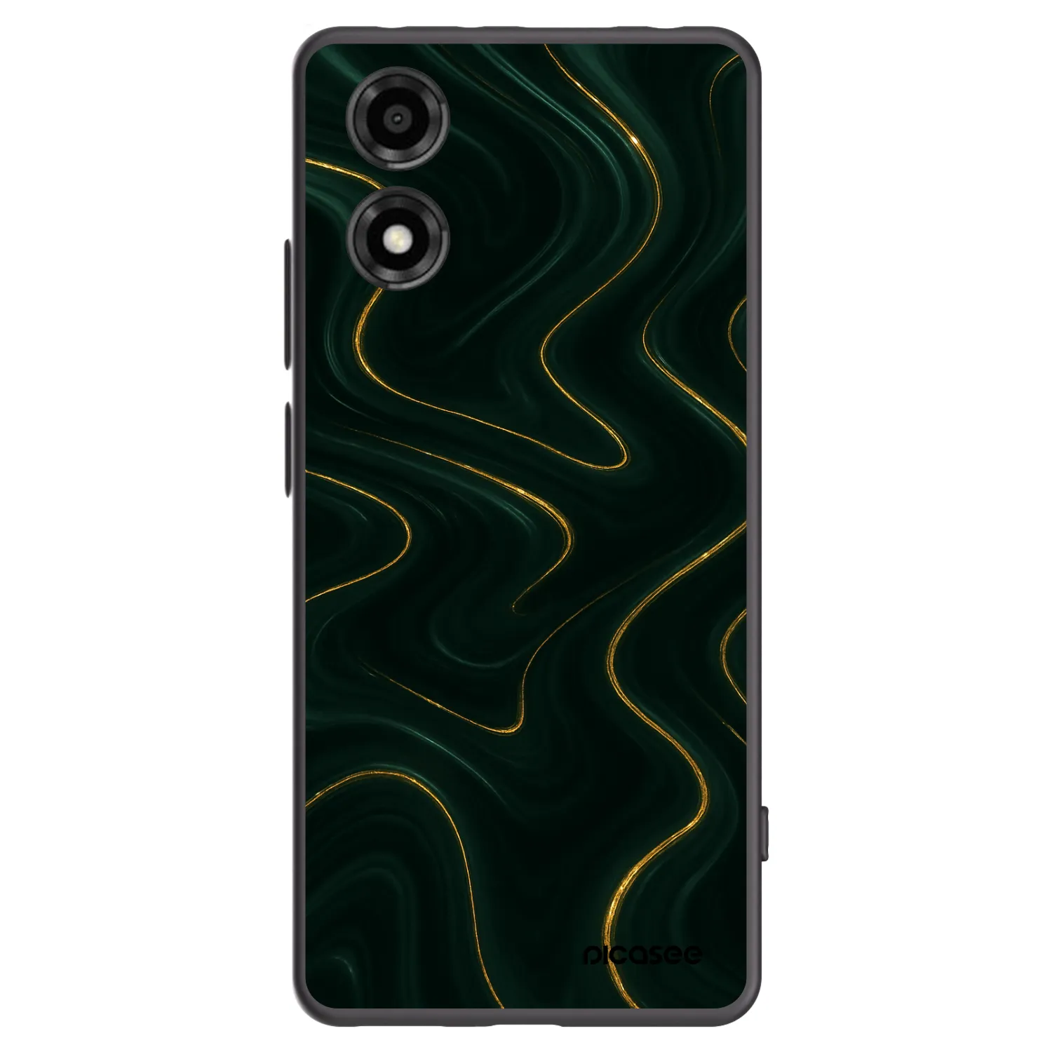 Picasee silikonski črni ovitek za Motorola Moto E14 - Vawes