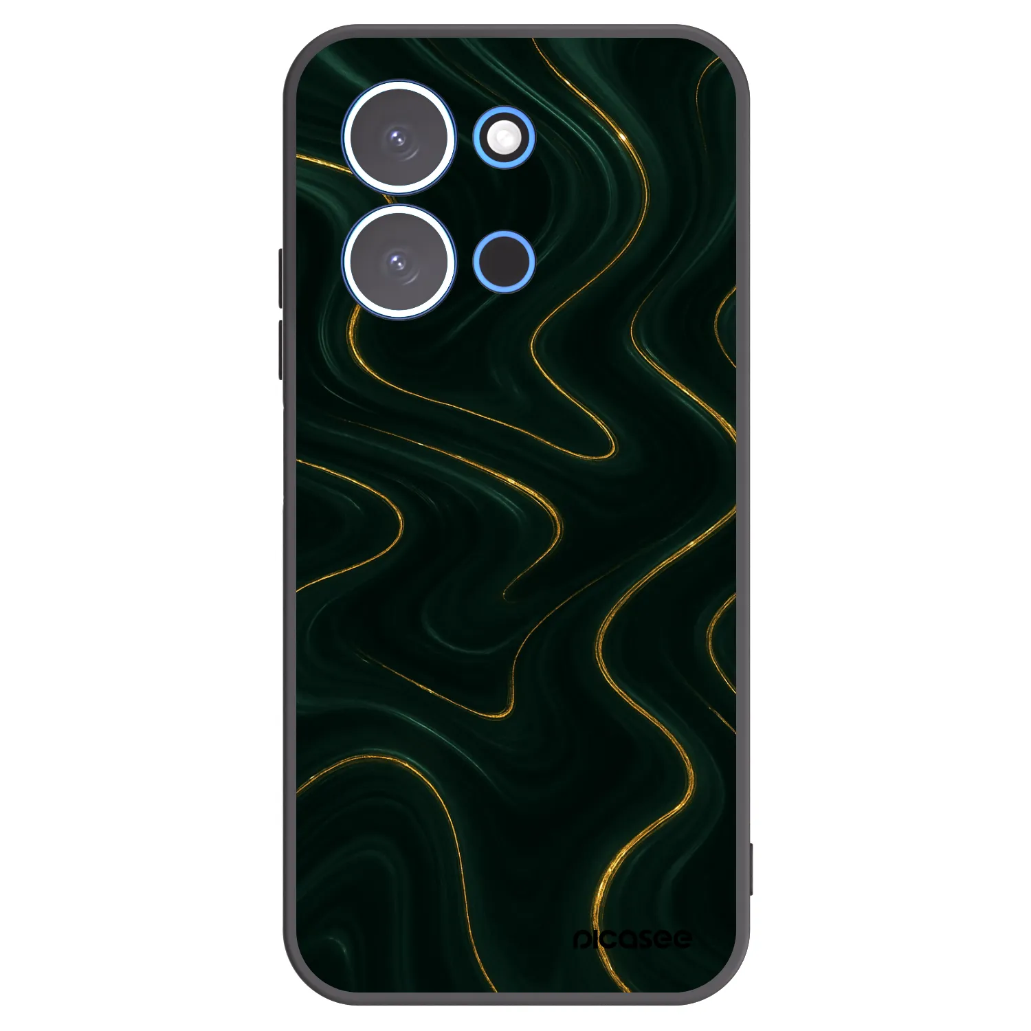 Picasee silikonski črni ovitek za Xiaomi Redmi 15C 4G - Vawes
