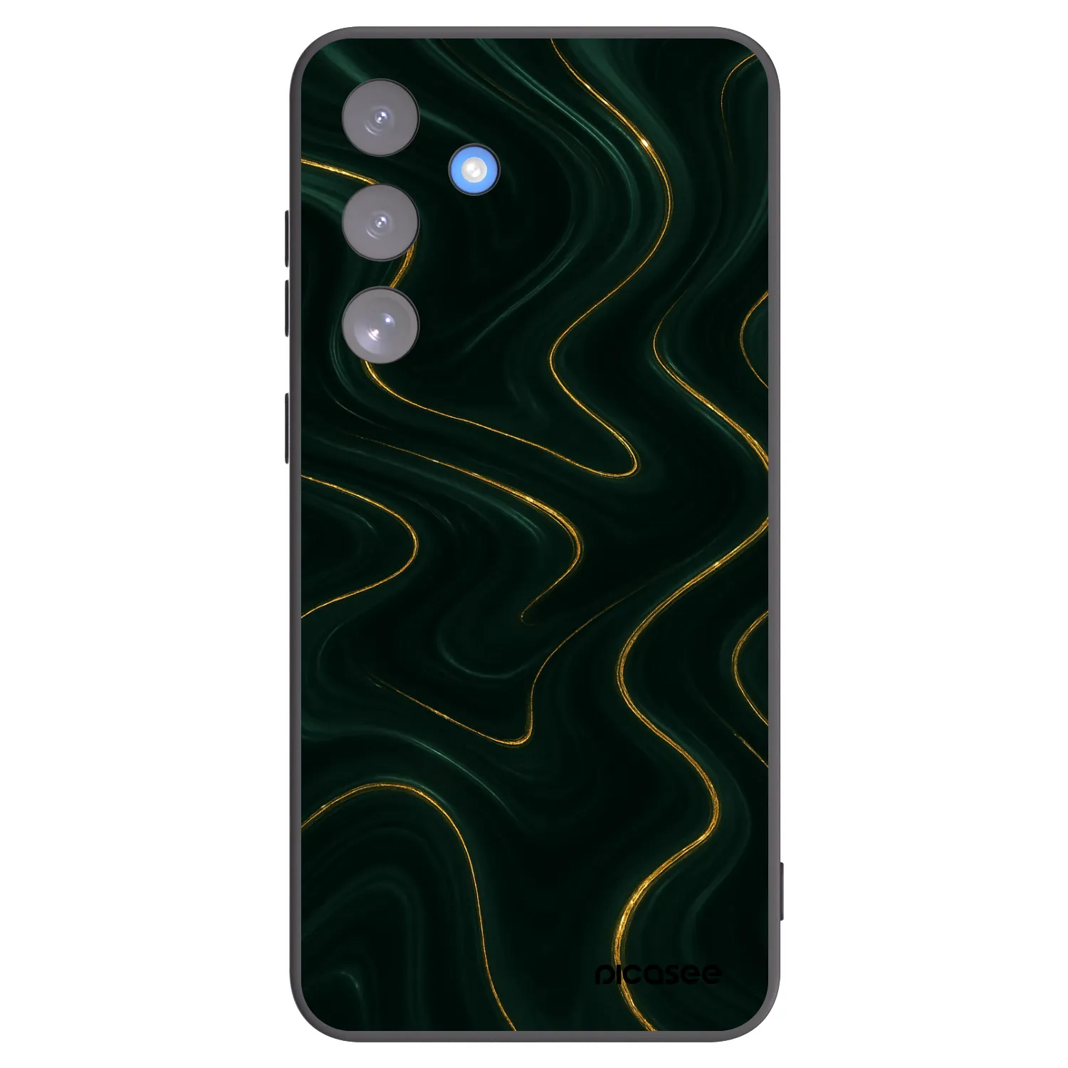 Picasee silikonski črni ovitek za Samsung Galaxy S25 FE 5G - Vawes