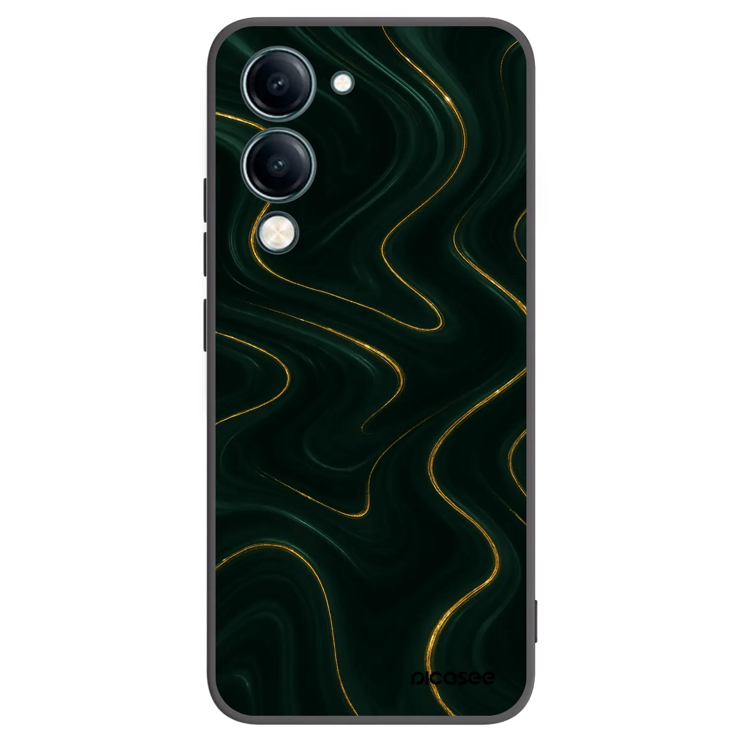 Picasee silikonski črni ovitek za Vivo Y29s 5G - Vawes