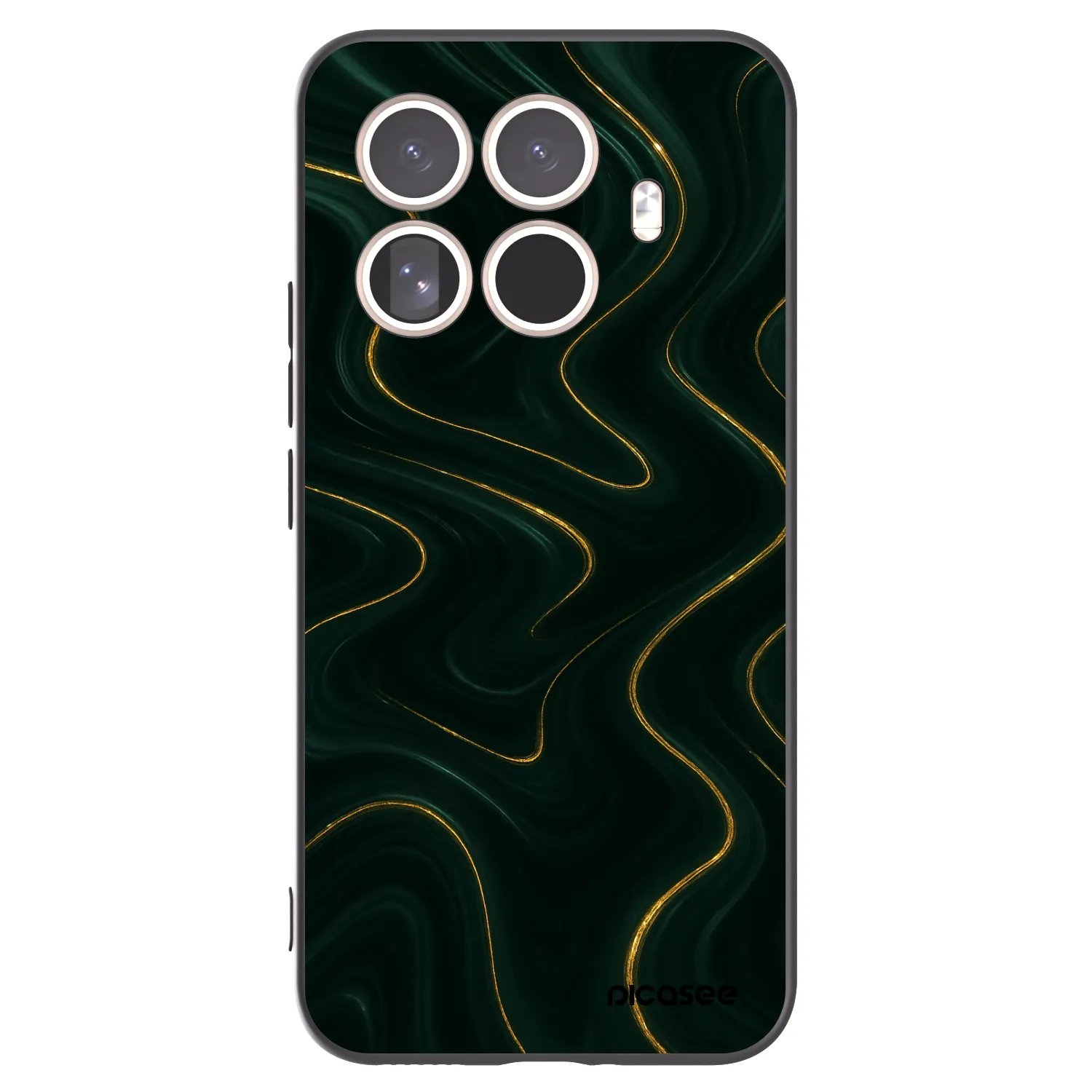Picasee silikonski črni ovitek za Xiaomi 15T Pro - Vawes