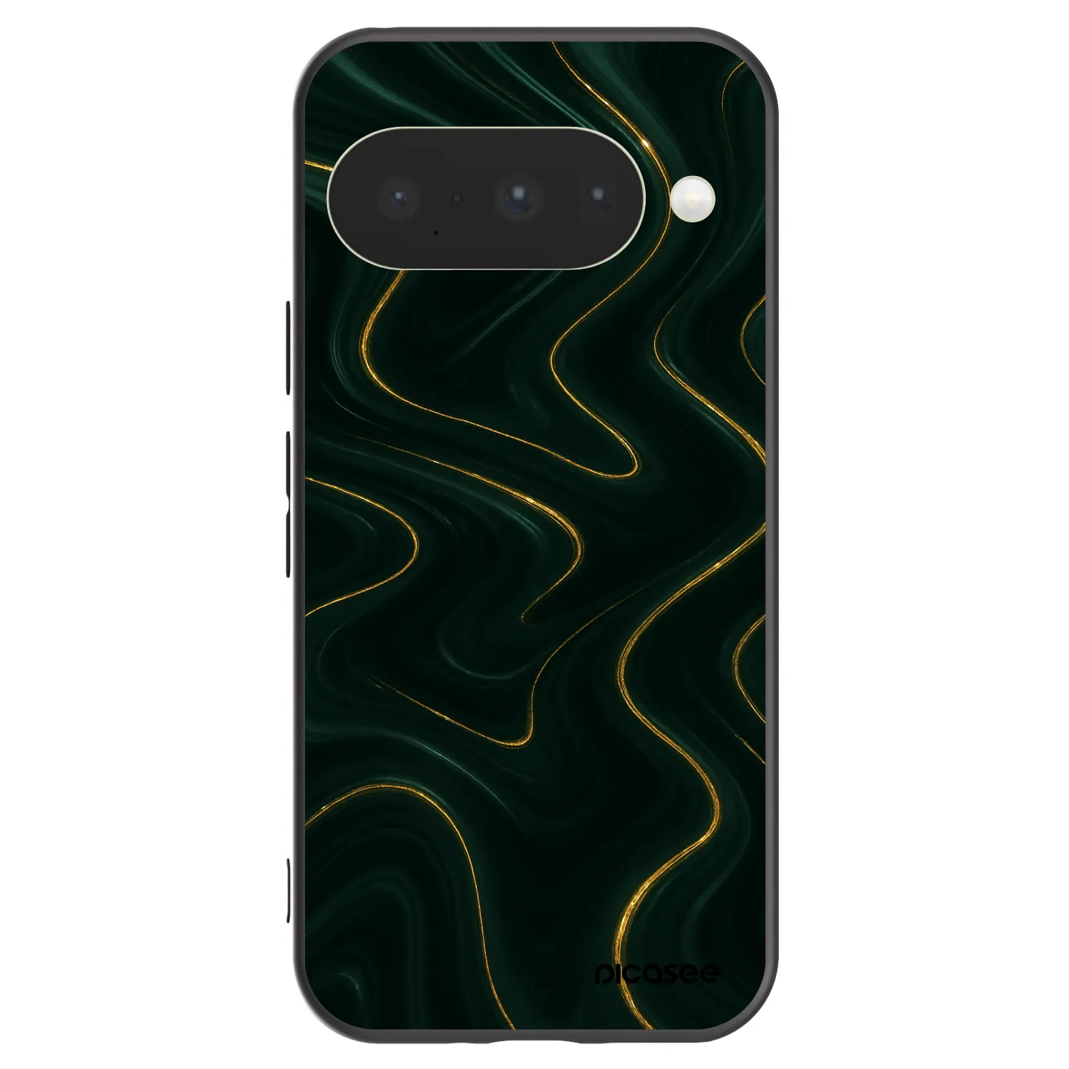 Picasee silikonski črni ovitek za Google Pixel 10 - Vawes