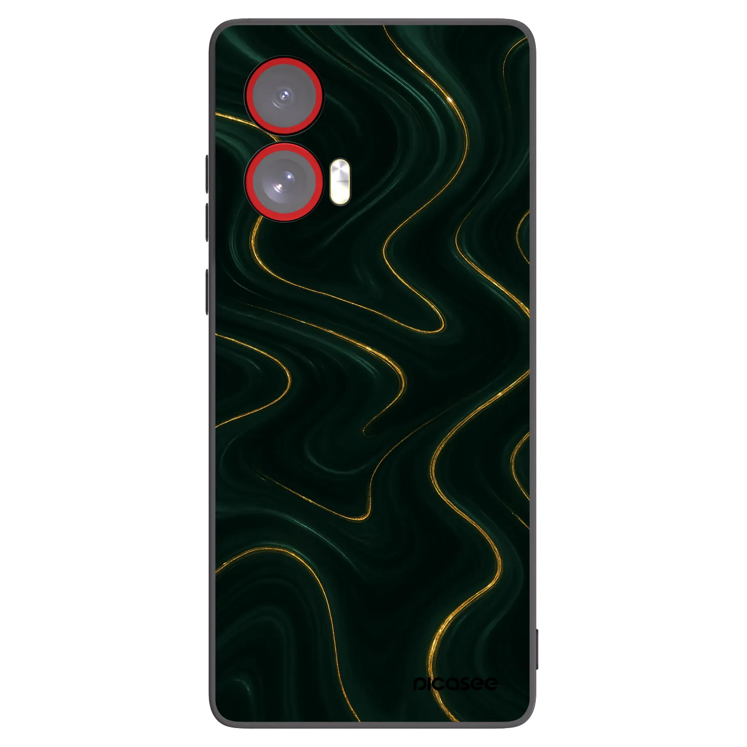 Picasee silikonski črni ovitek za Motorola Edge 50 Fusion - Vawes