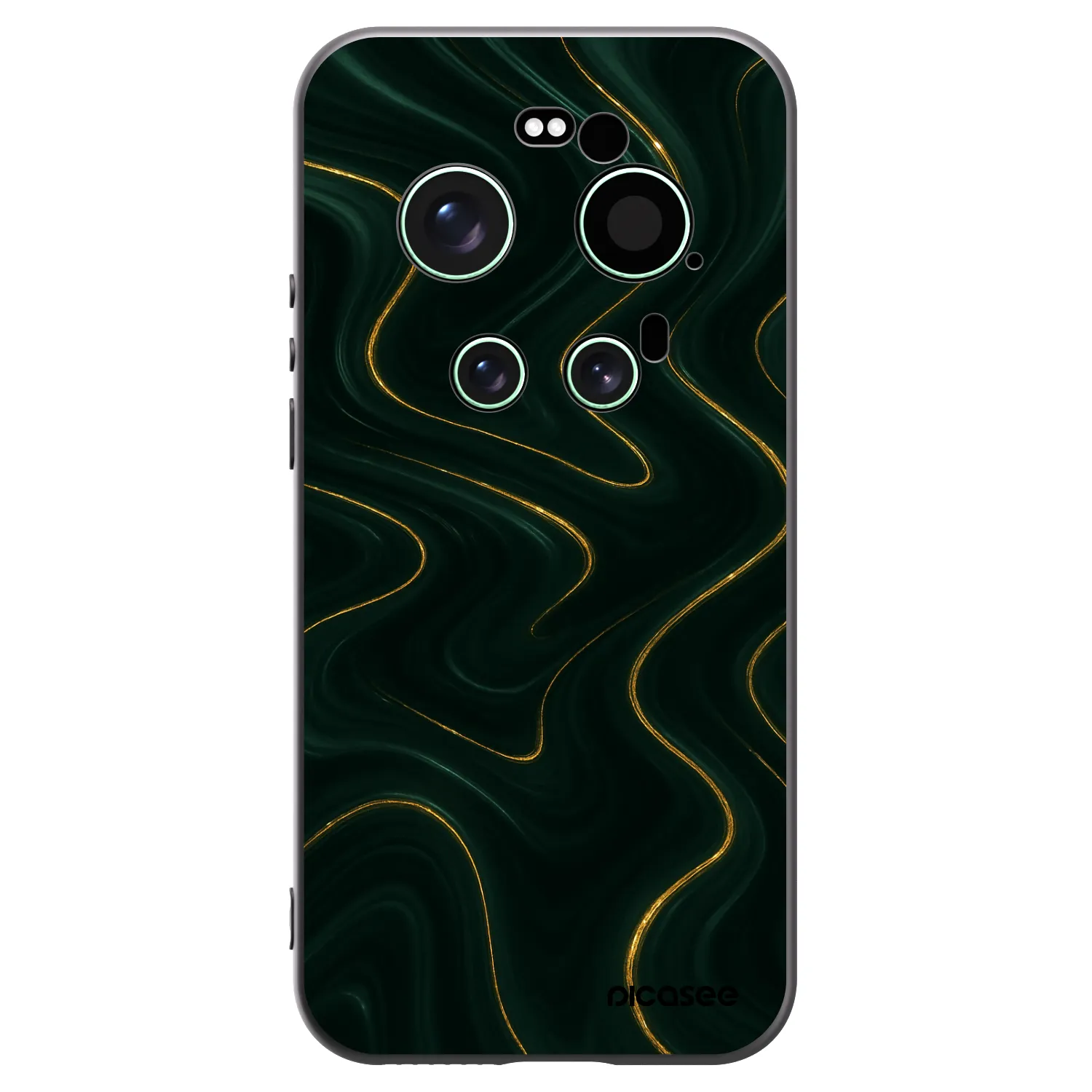 Picasee silikonski črni ovitek za Xiaomi 17 Ultra - Vawes