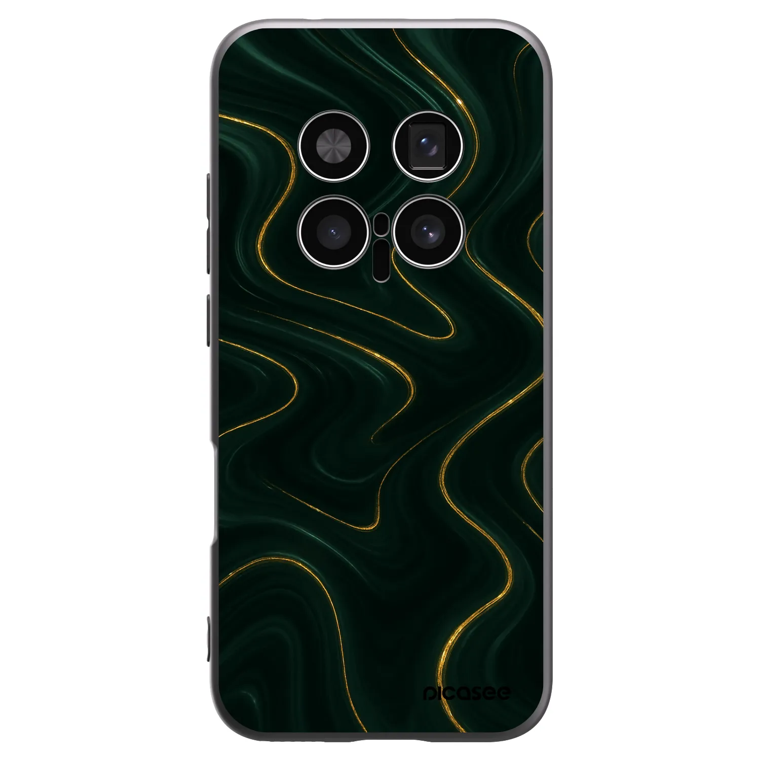 Picasee silikonski črni ovitek za Honor Magic8 Pro 5G - Vawes