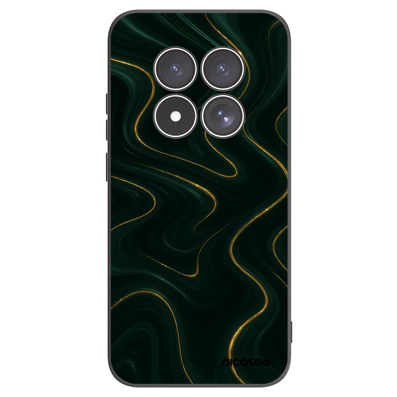 Picasee silikonski črni ovitek za Xiaomi Redmi Note 15 Pro 5G - Vawes