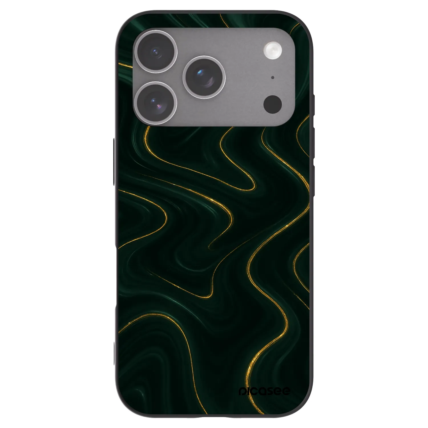Picasee silikonski črni ovitek za Apple iPhone 18 Pro - Vawes
