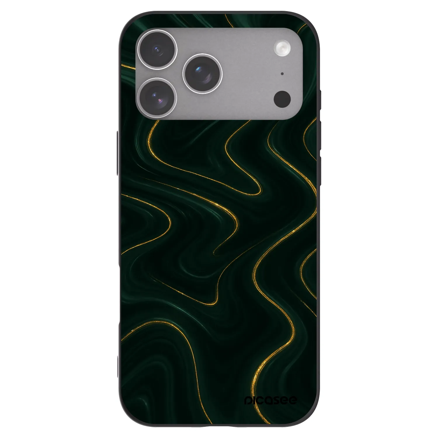 Picasee silikonski črni ovitek za Apple iPhone 18 Pro Max - Vawes