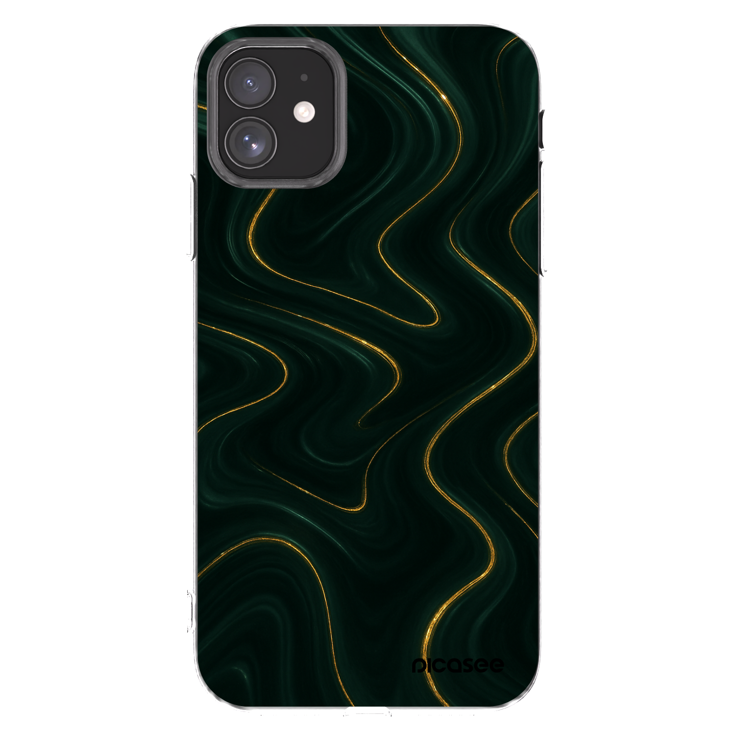 Picasee silikonski prozorni ovitek za Apple iPhone 11 - Vawes