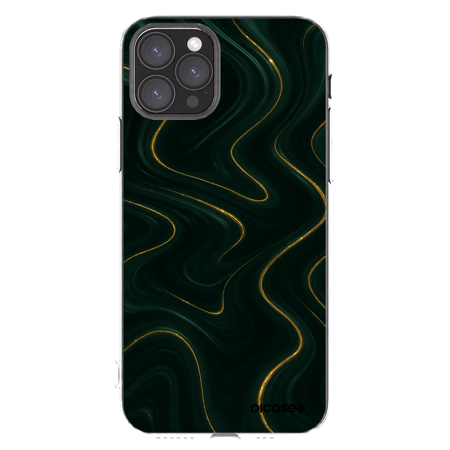 Picasee silikonski prozorni ovitek za Apple iPhone 11 Pro - Vawes