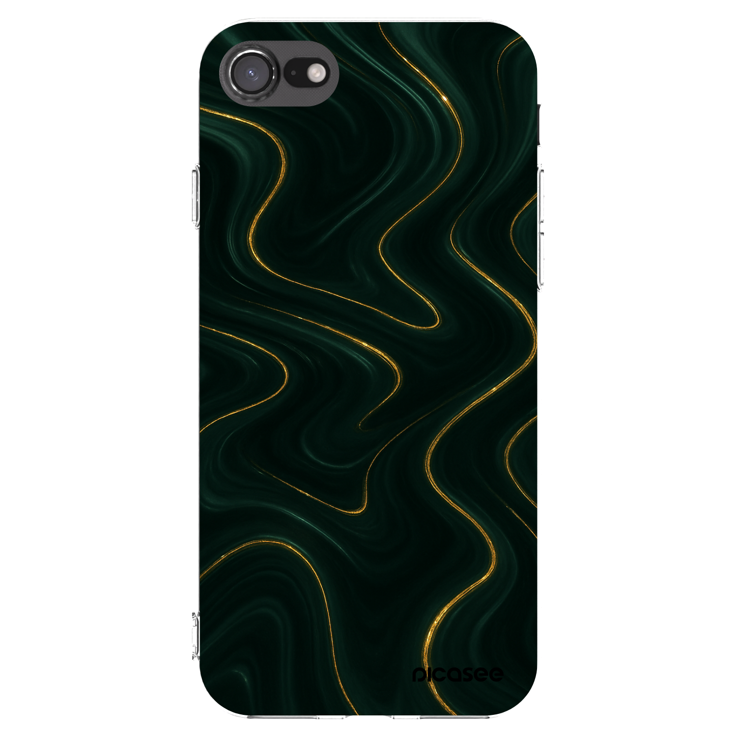 Picasee silikonski prozorni ovitek za Apple iPhone 8 - Vawes