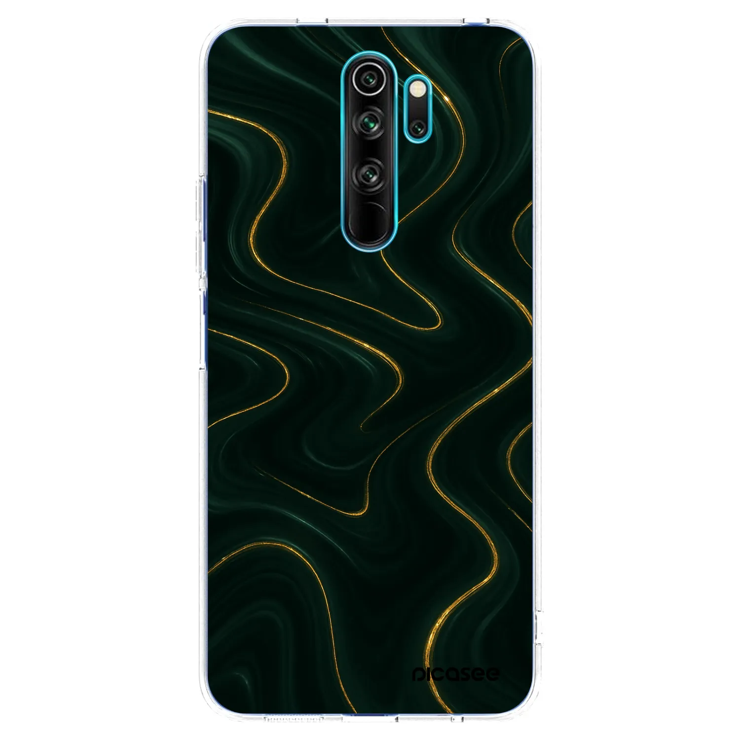 Picasee silikonski prozorni ovitek za Xiaomi Redmi Note 8 Pro - Vawes