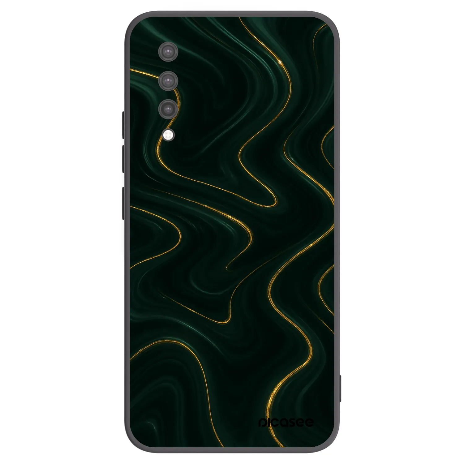 Picasee silikonski črni ovitek za Xiaomi Mi 9 Lite - Vawes