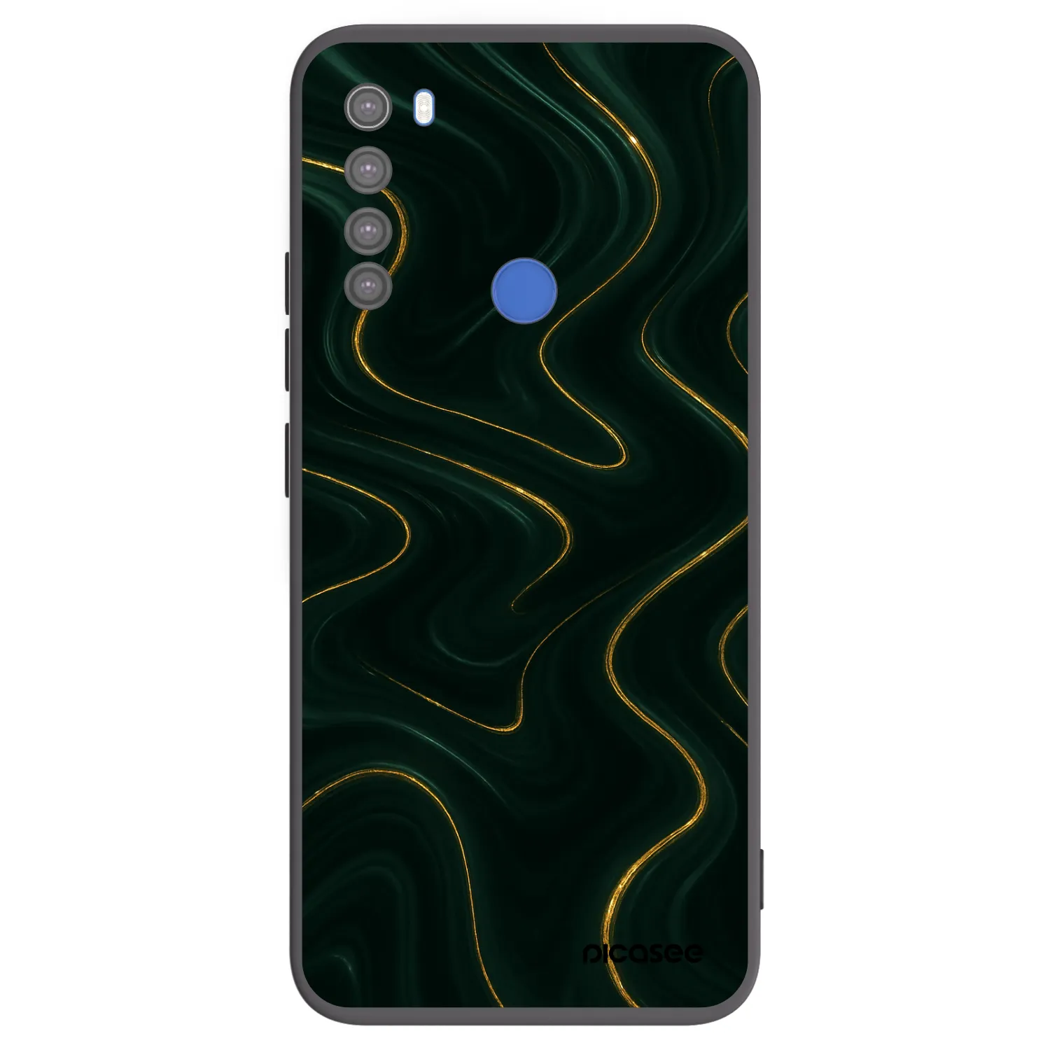 Picasee silikonski črni ovitek za Xiaomi Redmi Note 8T - Vawes