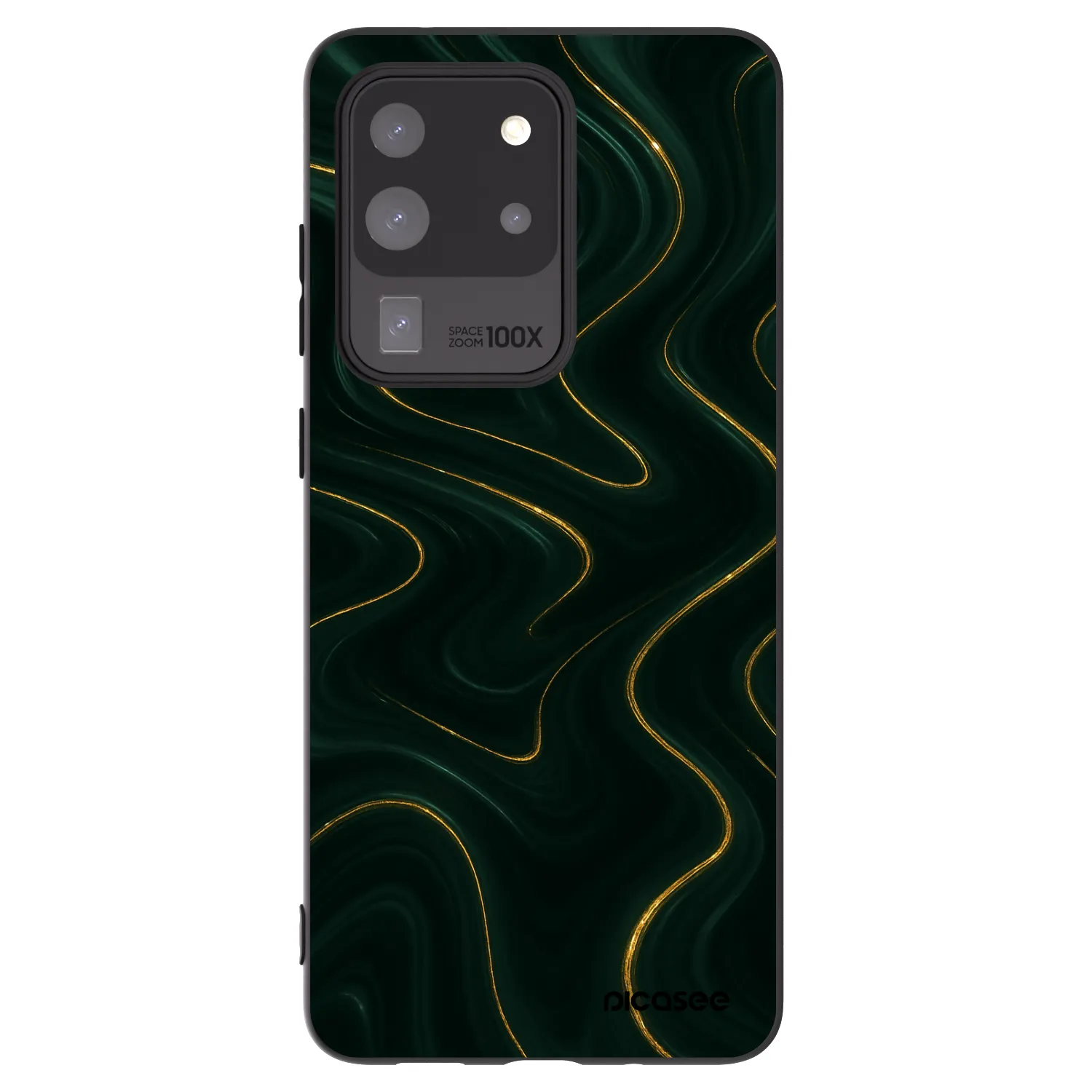 Picasee silikonski črni ovitek za Samsung Galaxy S20 Ultra 5G G988F - Vawes