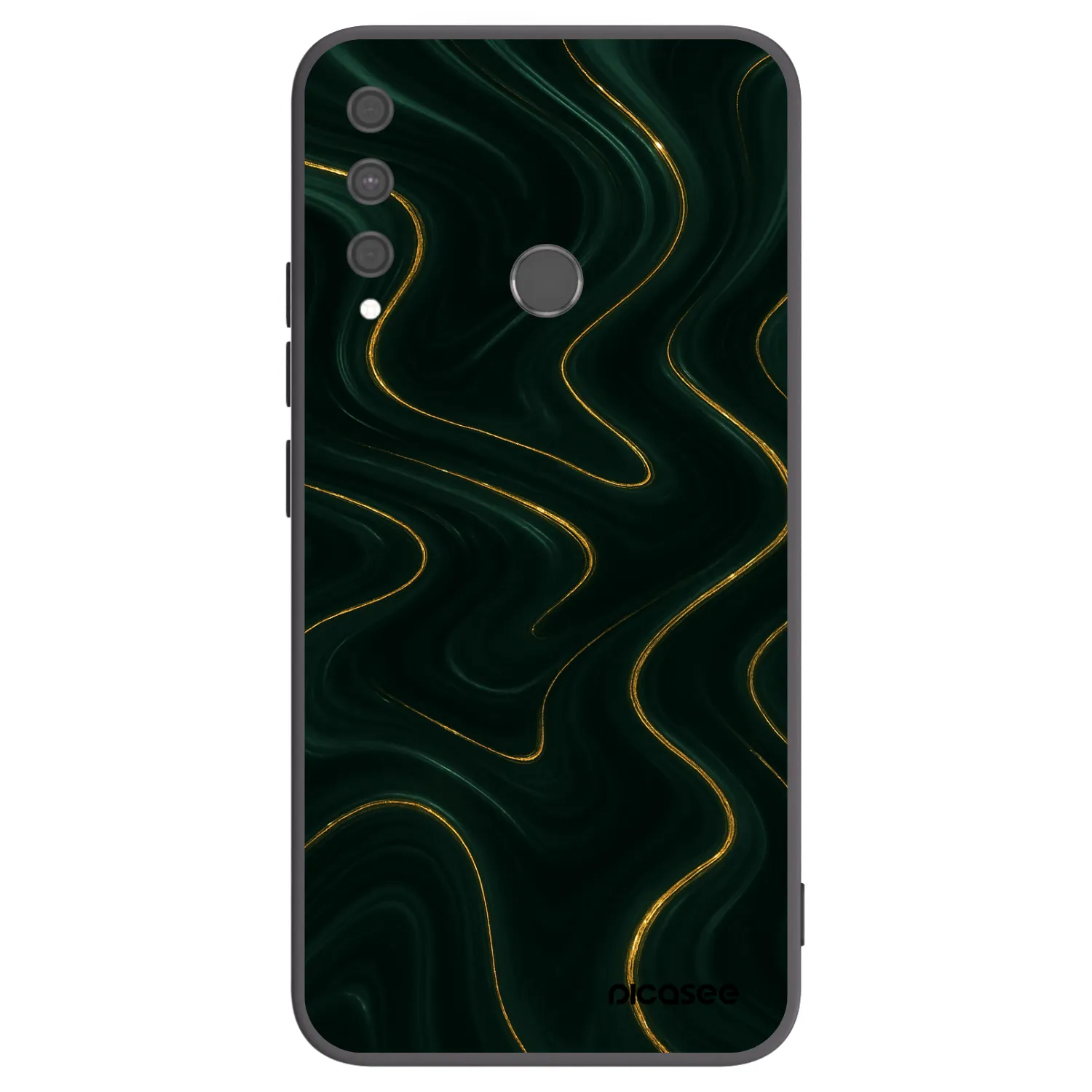 Picasee silikonski črni ovitek za Huawei P40 Lite E - Vawes