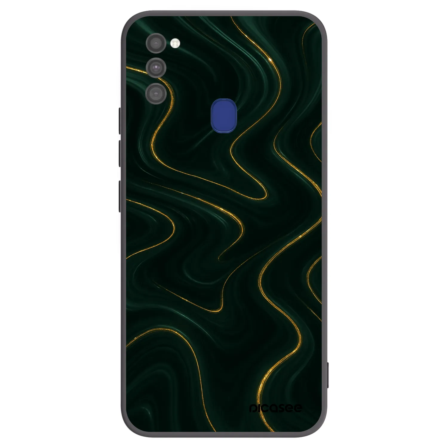 Picasee silikonski črni ovitek za Samsung Galaxy M21 M215F - Vawes