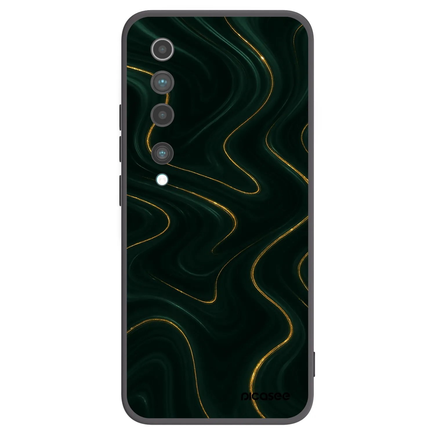 Picasee silikonski črni ovitek za Xiaomi Mi 10 - Vawes