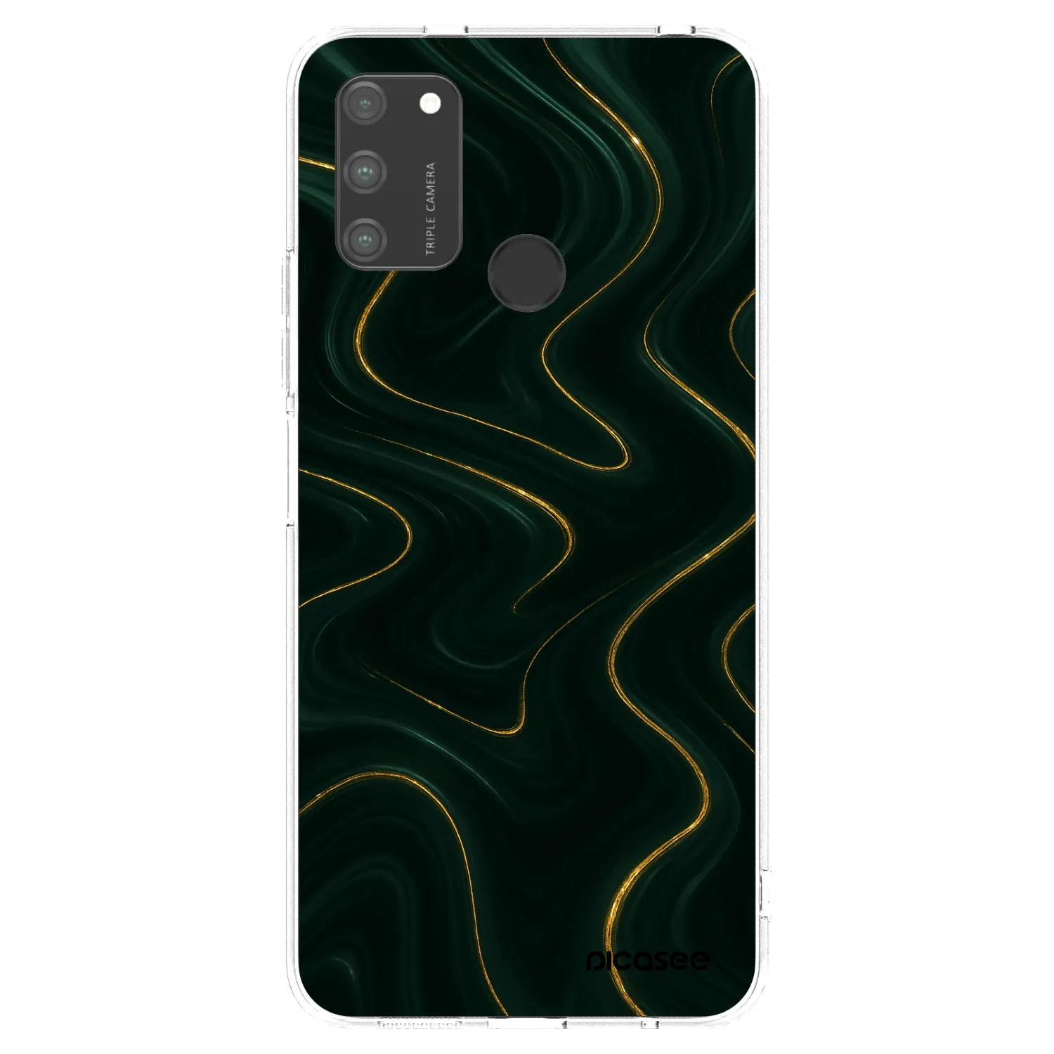 Picasee silikonski prozorni ovitek za Honor 9A - Vawes
