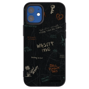 Picasee silikonski črni ovitek za Apple iPhone 12 mini - CONFESSION